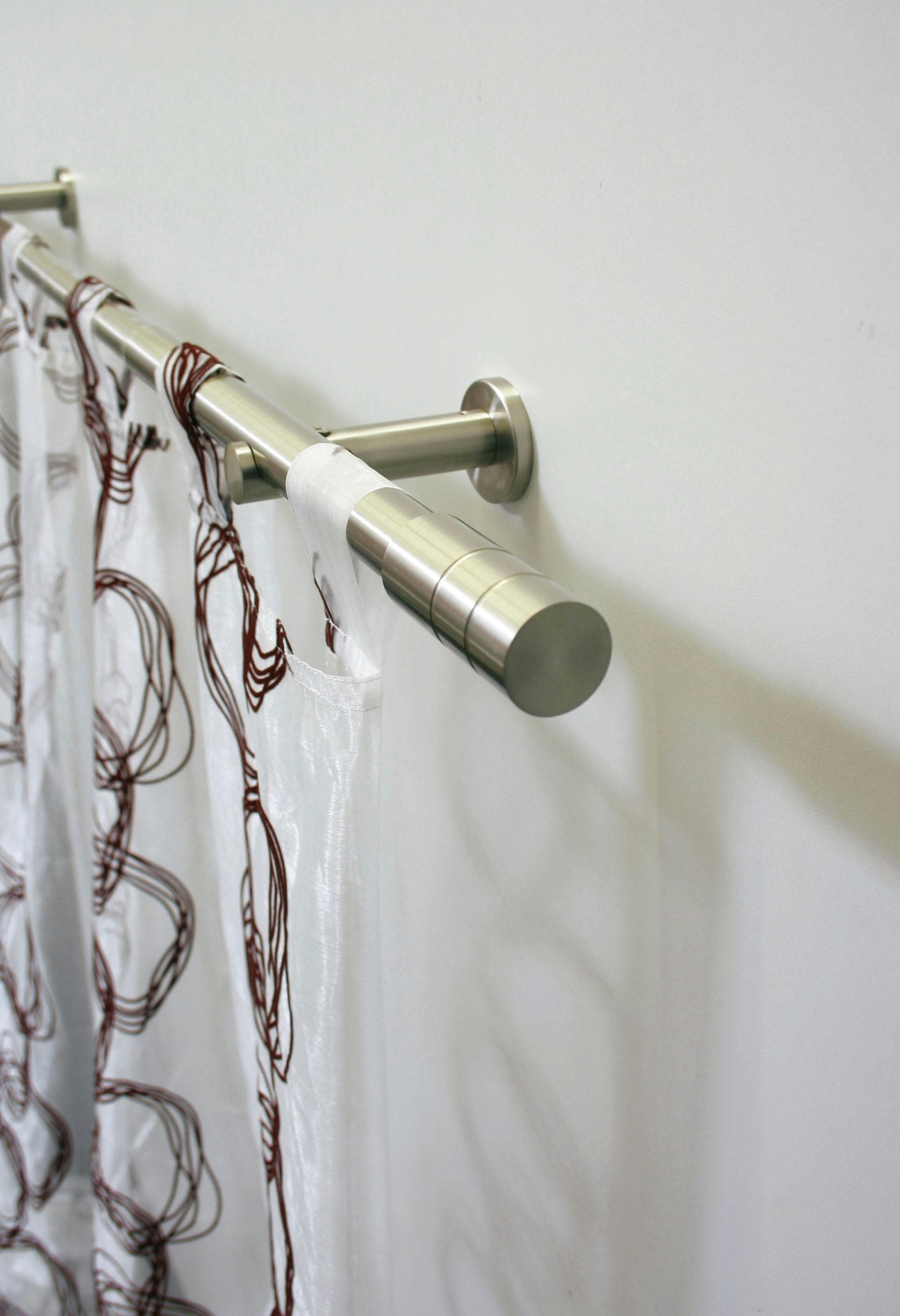 GARDINIA Gardinenstange »Set Metall« Ø 20 mm 1 läufig-läufig Fixmass 1-Lauf