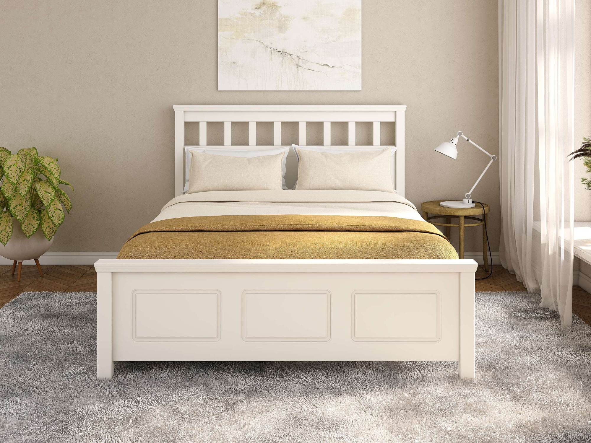 GOODproduct Bett »Tillian, Bettgestell, Doppelbett, Bettkasten optional, Made in EU« Liegefläche 140x200cm,  aus massiver Kiefer in Kombination mit MDF, FSC®, inklusive Lattnerost