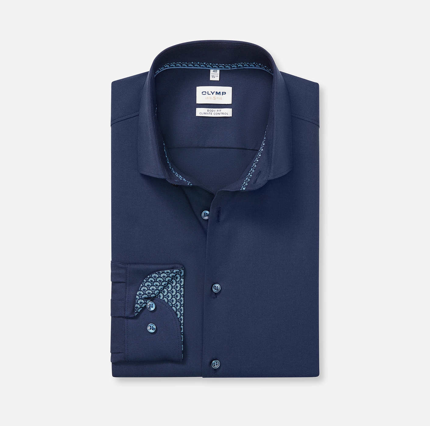 OLYMP Langarmhemd »24/Seven - Level Five« body fit, Businesshemd, Climate Control, Modern Kentkragen