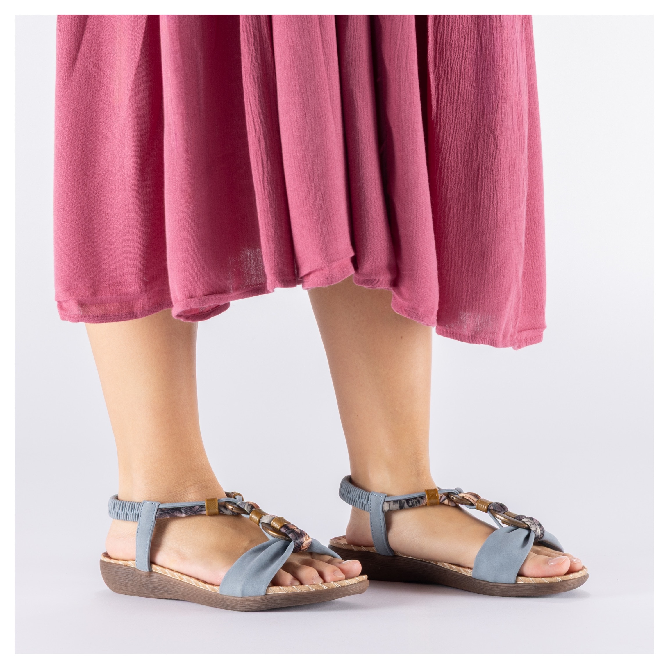 Rieker Sandale  Sommerschuh, Urlaubsschuh, Fersenriemchen mit Gummizug