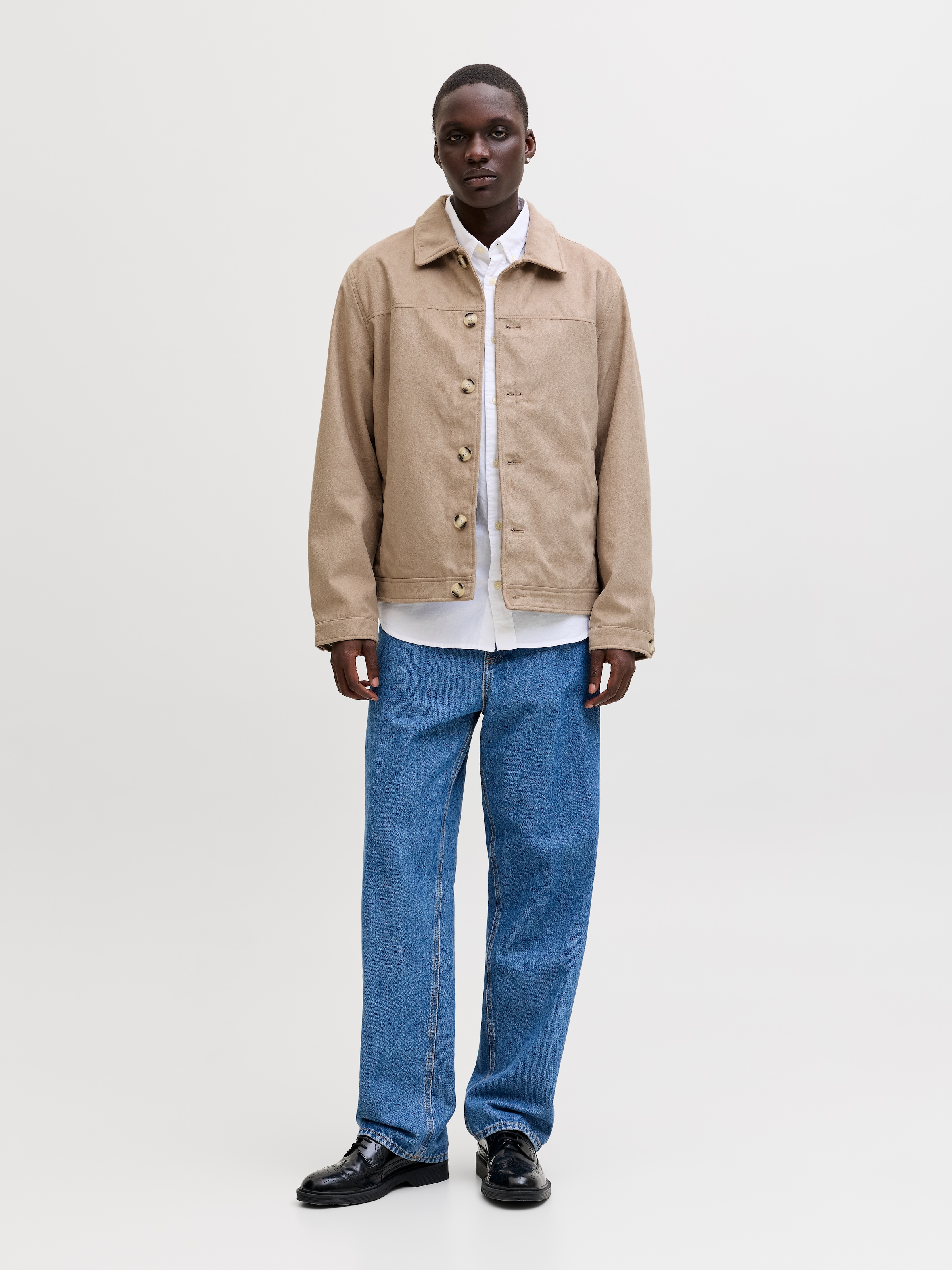 Jack & Jones Veste chemise »JJECASABLANCA SHACKET SN« mit auffälliger Knopfleiste