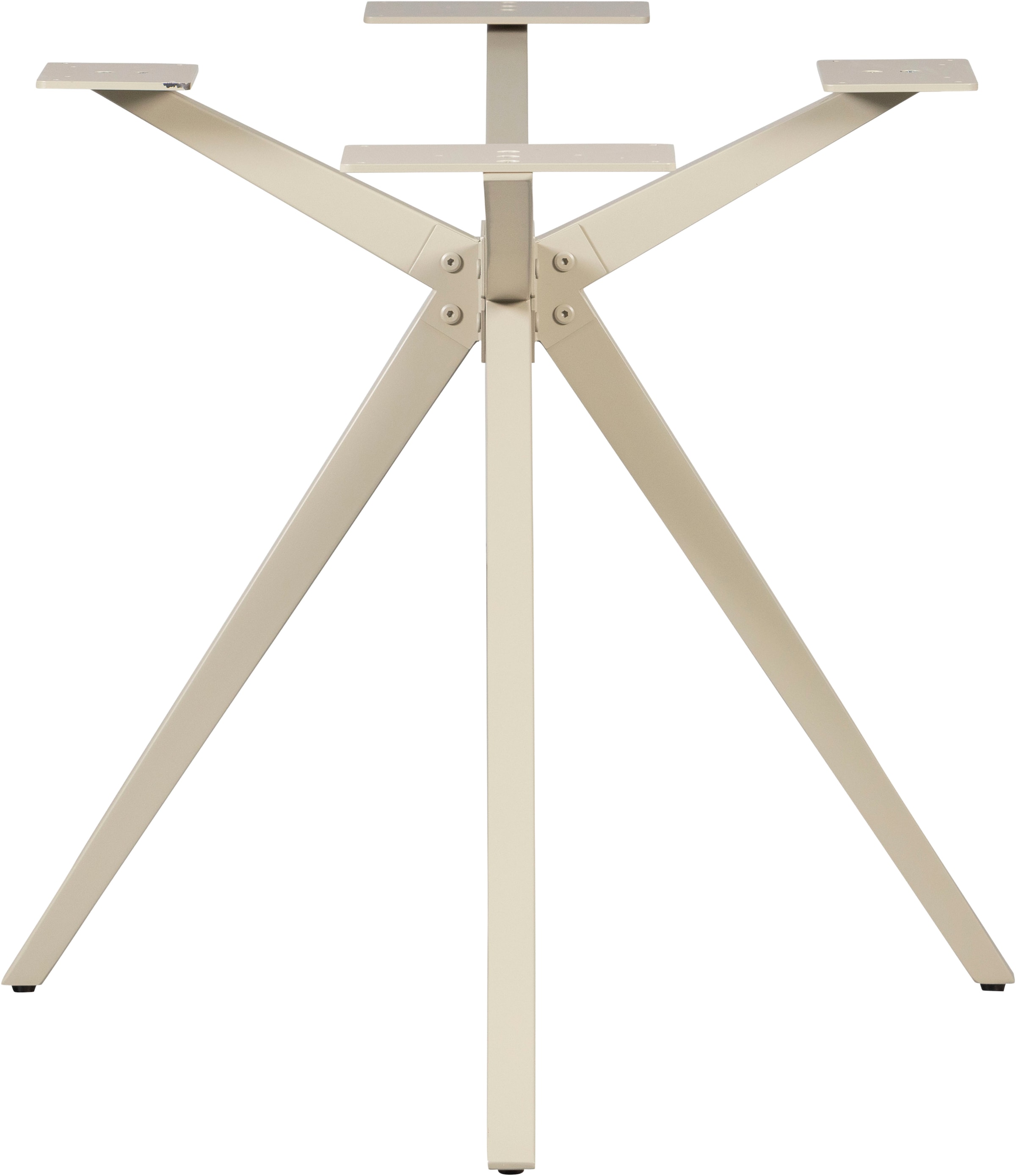WOOOD Pied de table »Tablo Holland aus Metall mit Pulverbeschichtung Ø 80 x H 72 cm« structure croisée Ø 3,5 cm, capacité de charge 120 kg, facile à monter