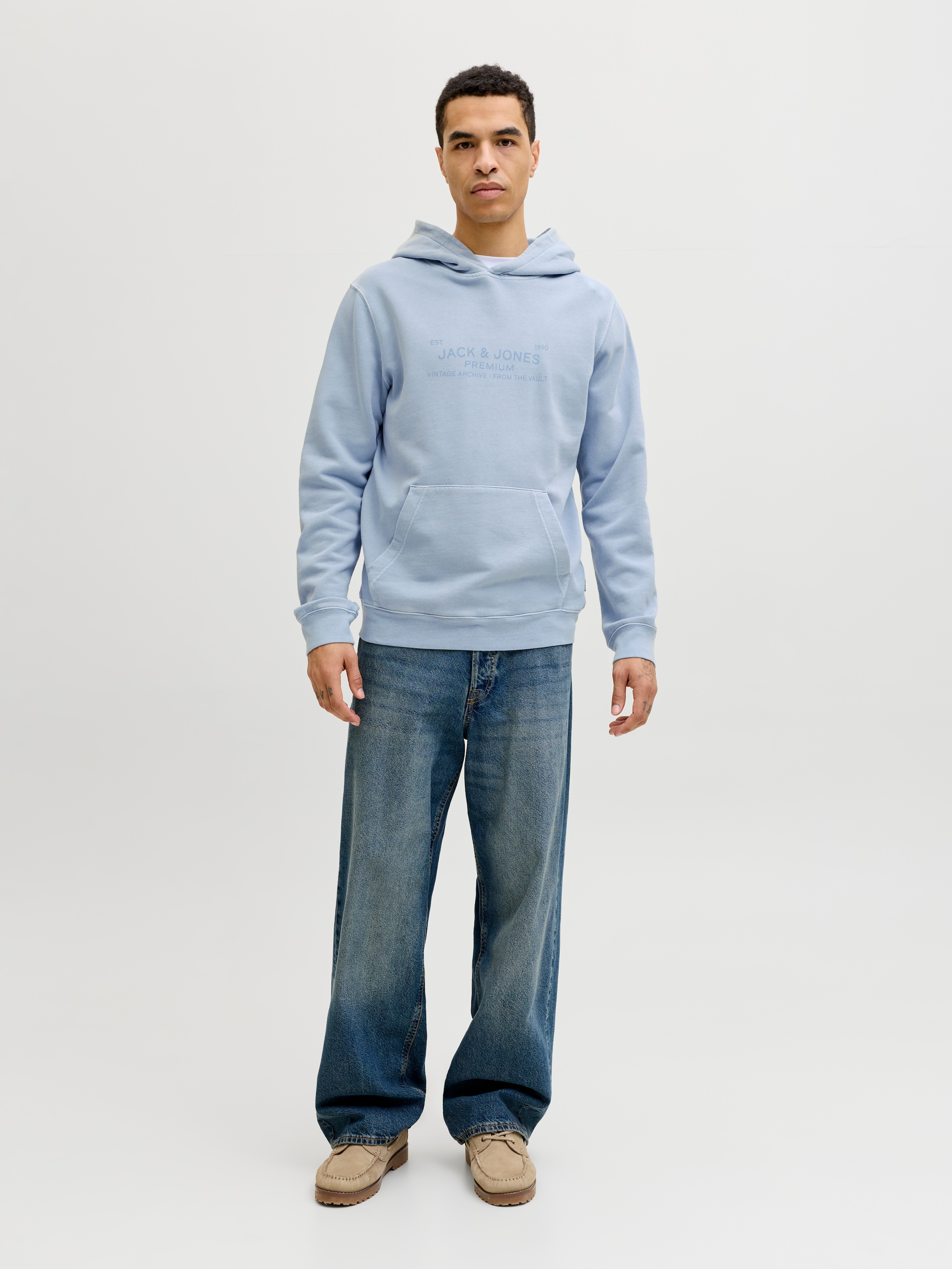 Jack & Jones Sweat à capuche »JPRBLUAIDEN HOOD SWEAT«, Baumwolle, regular fit
