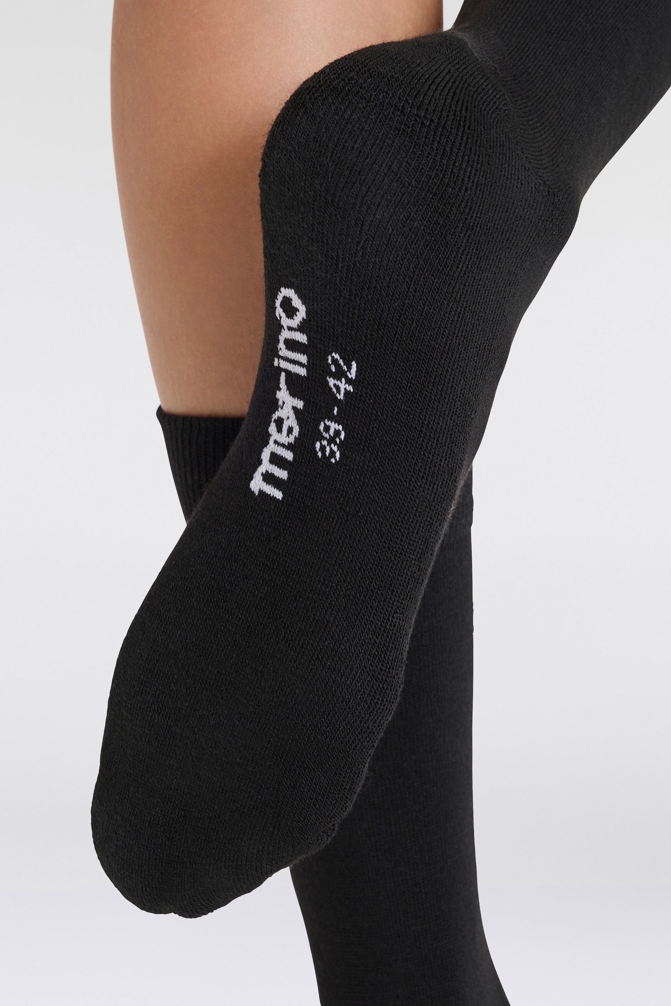 Apollo Basicsocken 3er Pack,  Unisex mit Stickerei und weichen Merinowoll-Anteil