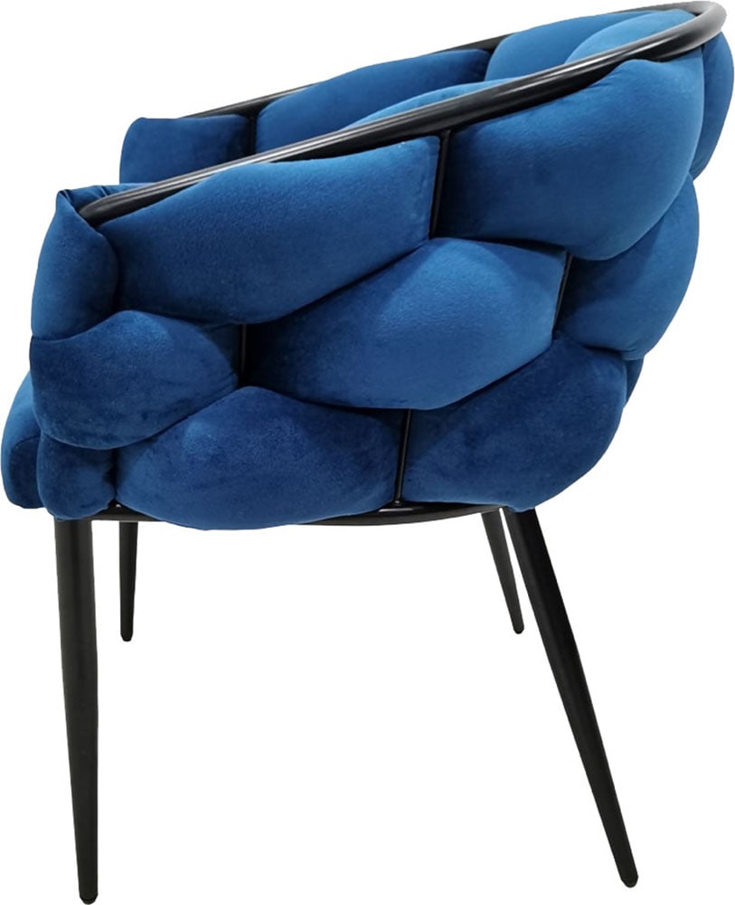 Kayoom Chaise rembourrée »Stuhl Grace 125 2er-Set, Gestell aus Eisen, bequem gepolstert« (Set) 2 cuisGraziöses Design, absolutes Eye-Catcher, geflochtener Rücken