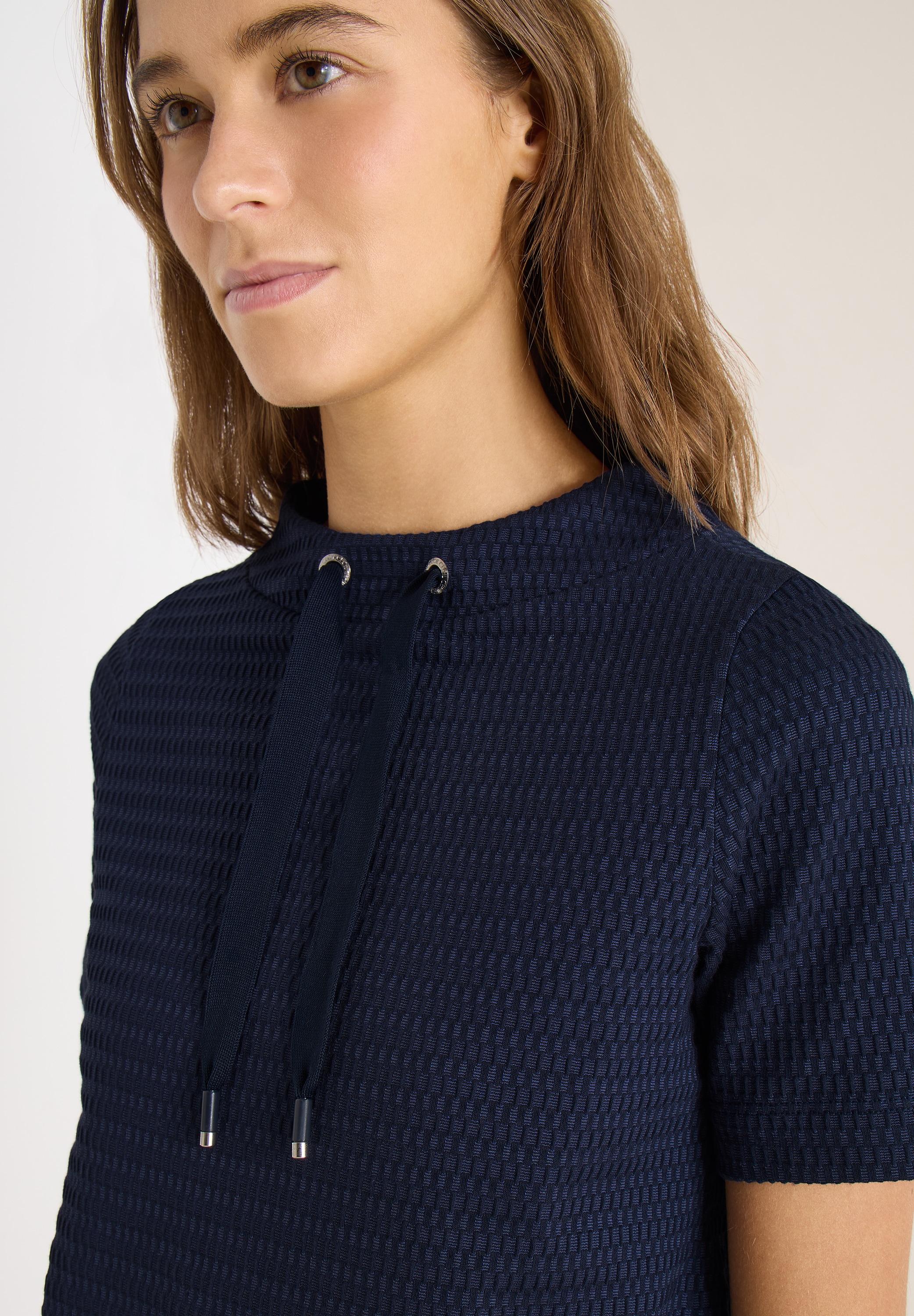 Cecil Kurzarmshirt in Two-Tone-Optik