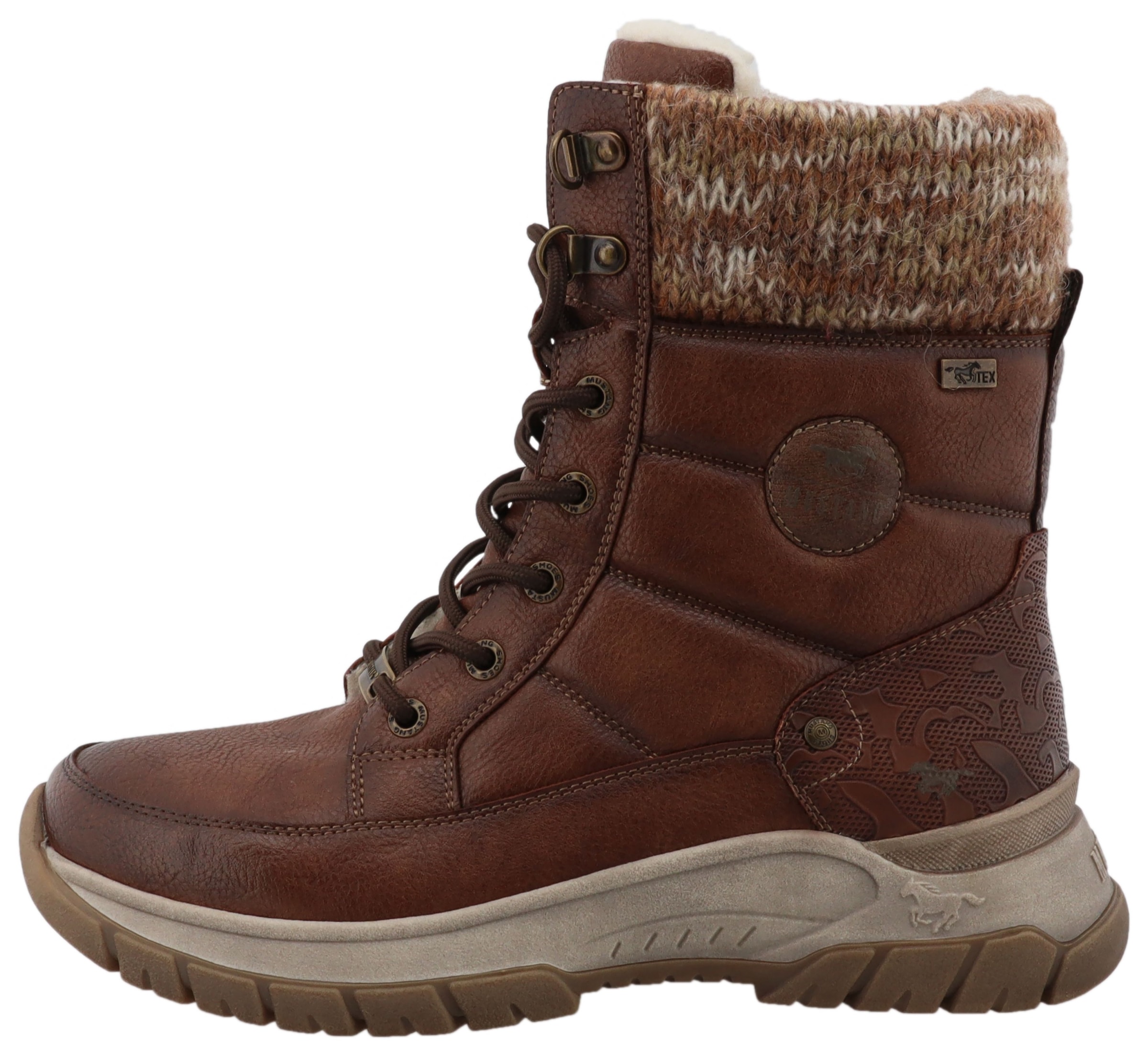 Mustang Shoes Bottes d'hiver »Raissa«  bottines à lacets, bottes d'hiver avec membrane TEX