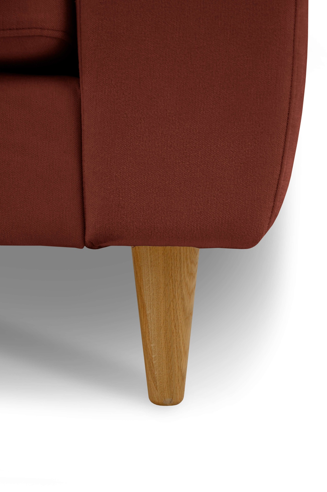 GOODproduct 3-places »Finnian« 212 cm, Chenille, elegante Massivholzfüsse