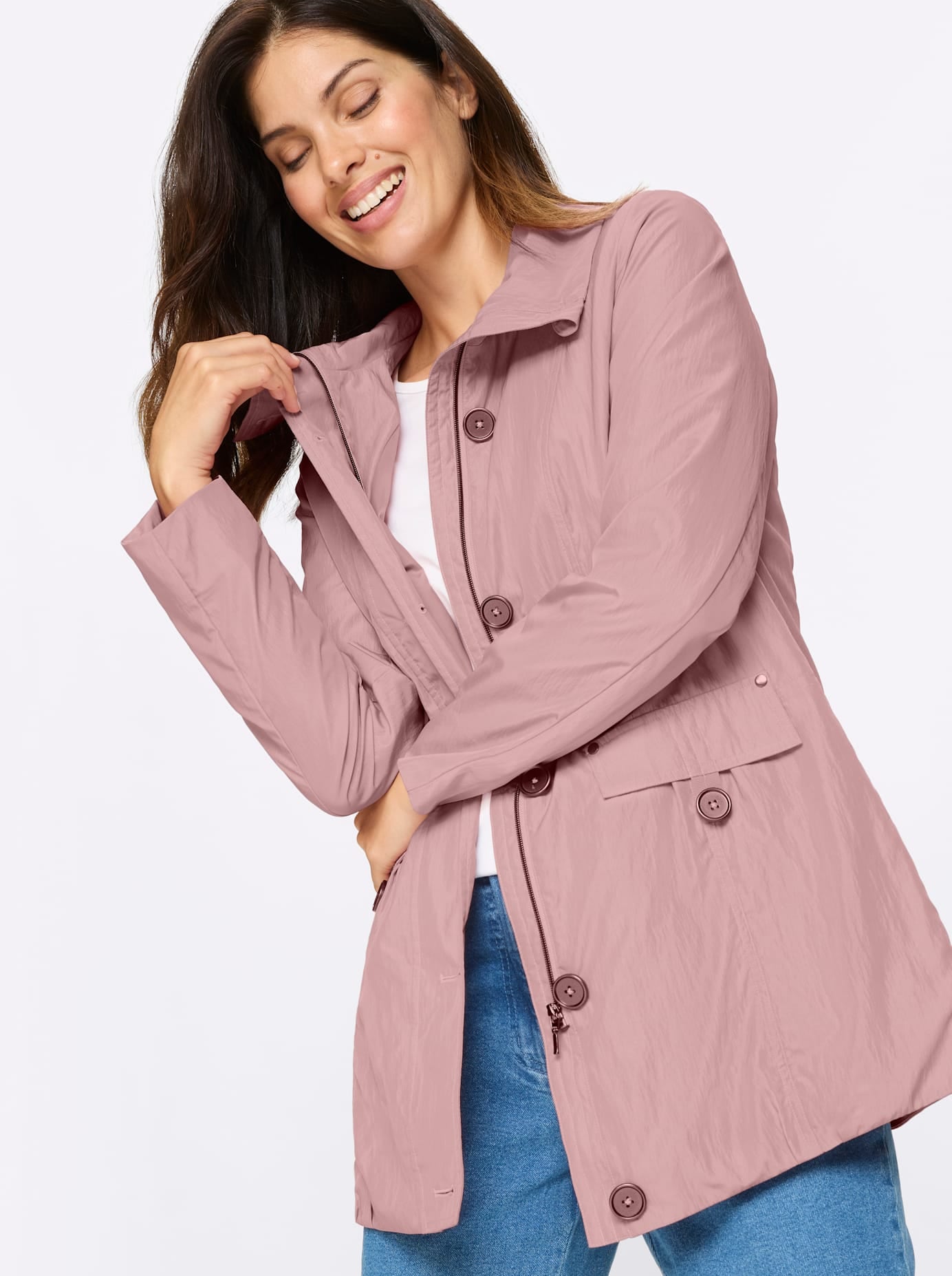 Classic Basics Langjacke ohne Kapuze