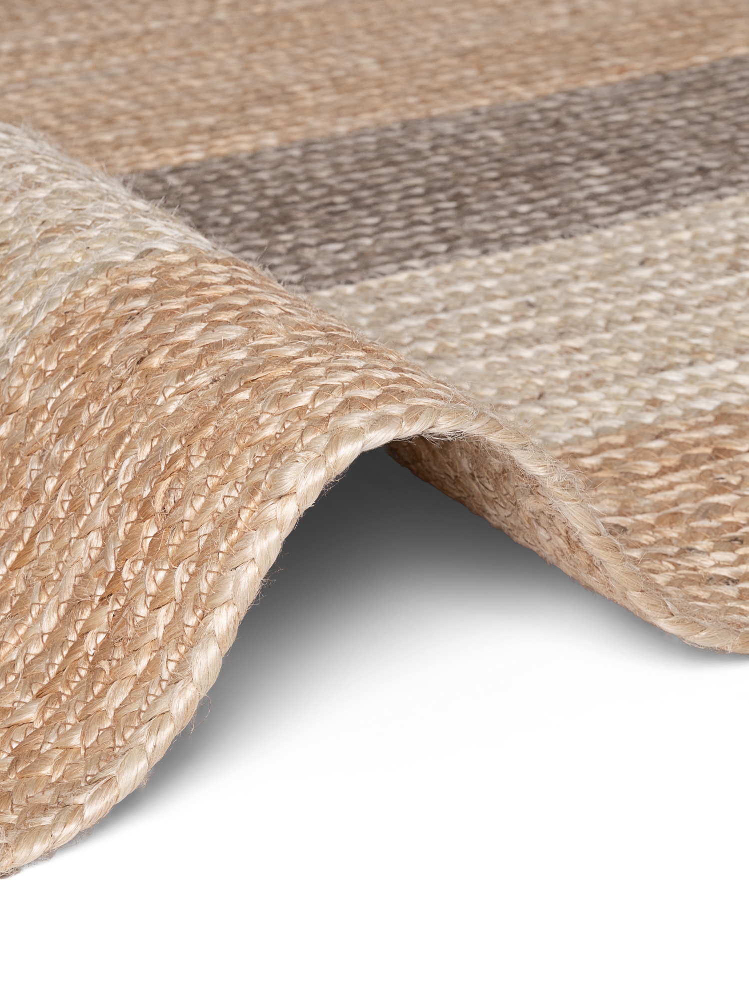 HANSE Home Tapis »Juno Fusion  Juteteppich« Rectangulaire 9 mm Höhe jute, forme, fait main, tapis de salon, tapis naturel, salon