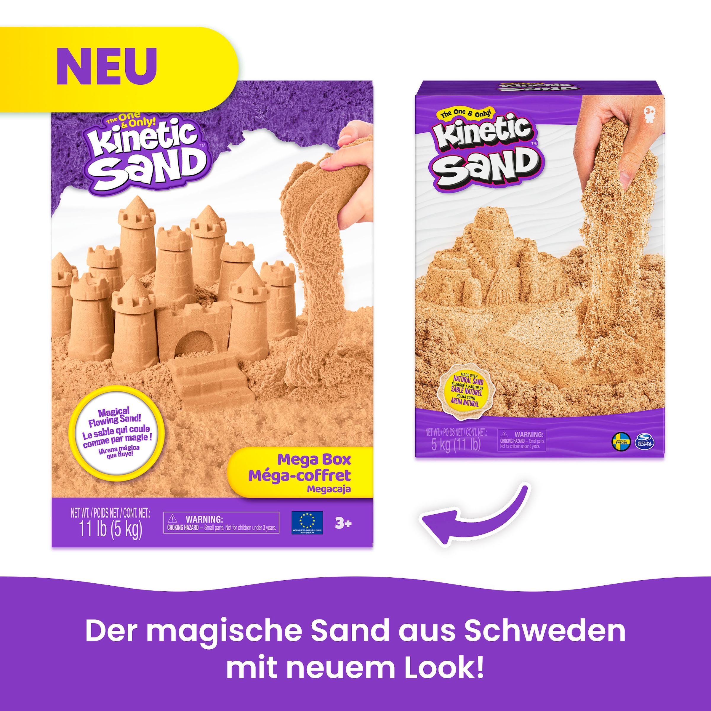 Spin Master Set créatif »Kinetic Sand - Braun 5 kg«