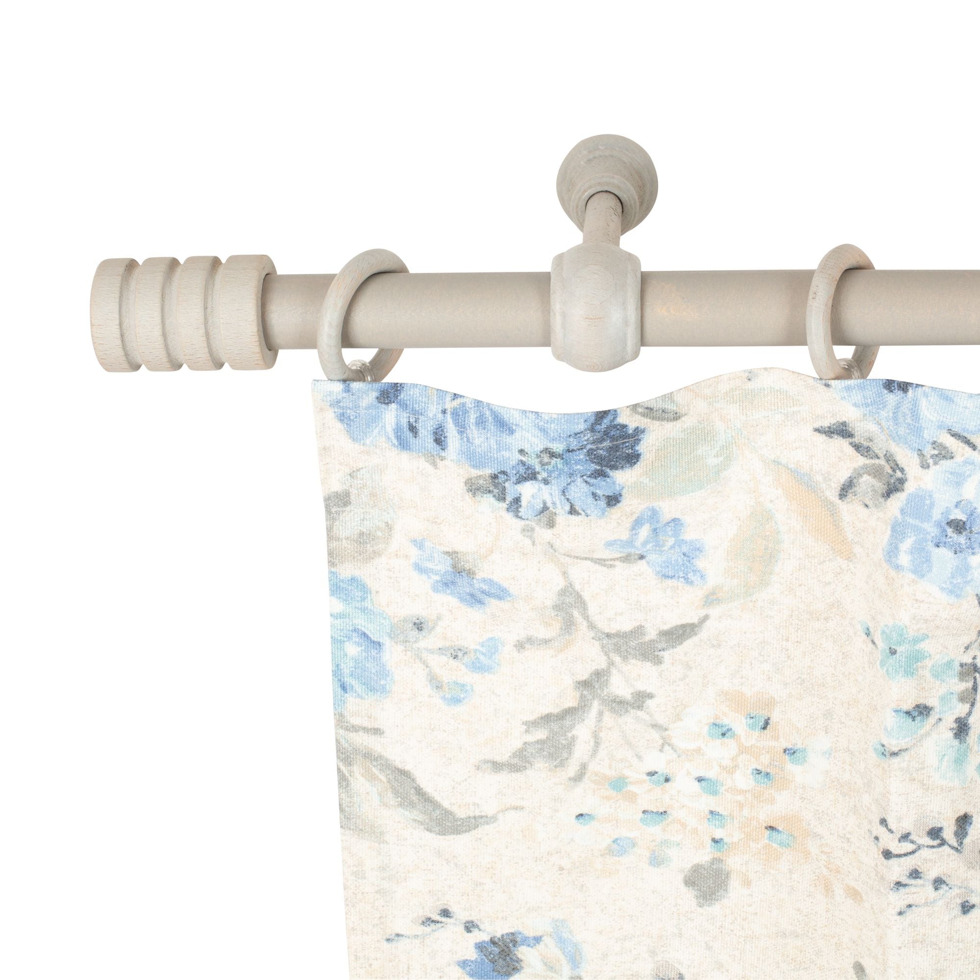 SN DECO GROUP Tringle à rideaux »Pisa« 1 course-läufig Fixmass 28 mm, Holz, verschiedene Längen und Farben, Komplettset