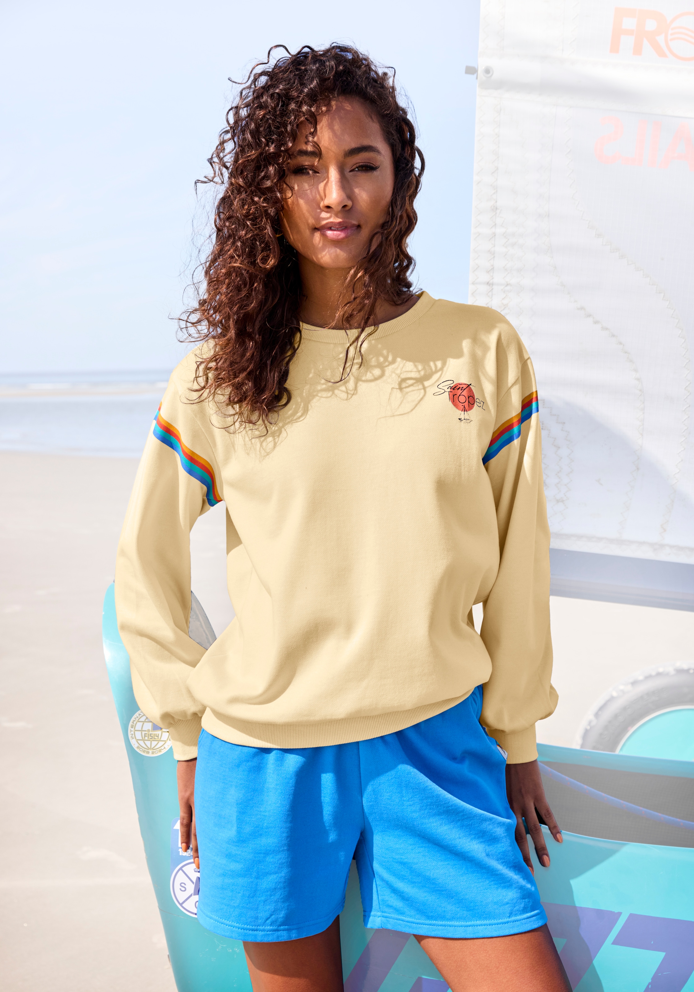 Bench. Sweatshirt , mit modischen Druck Details, Loungewear
