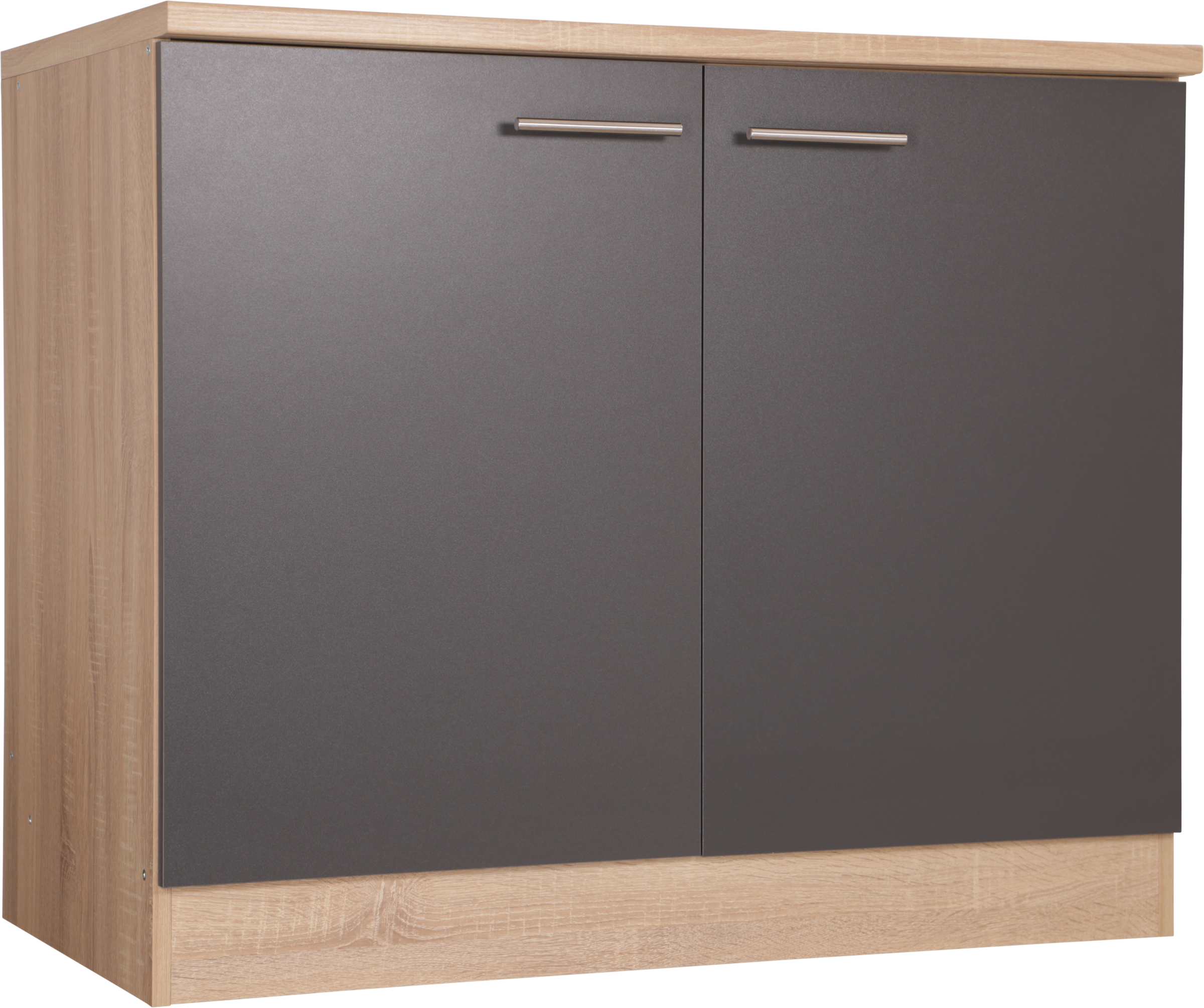 RESPEKTA Meuble évier »Merle« Breite 100 cm, Soft-Close, Griffe aus Metall, 85 cm Arbeitshöhe