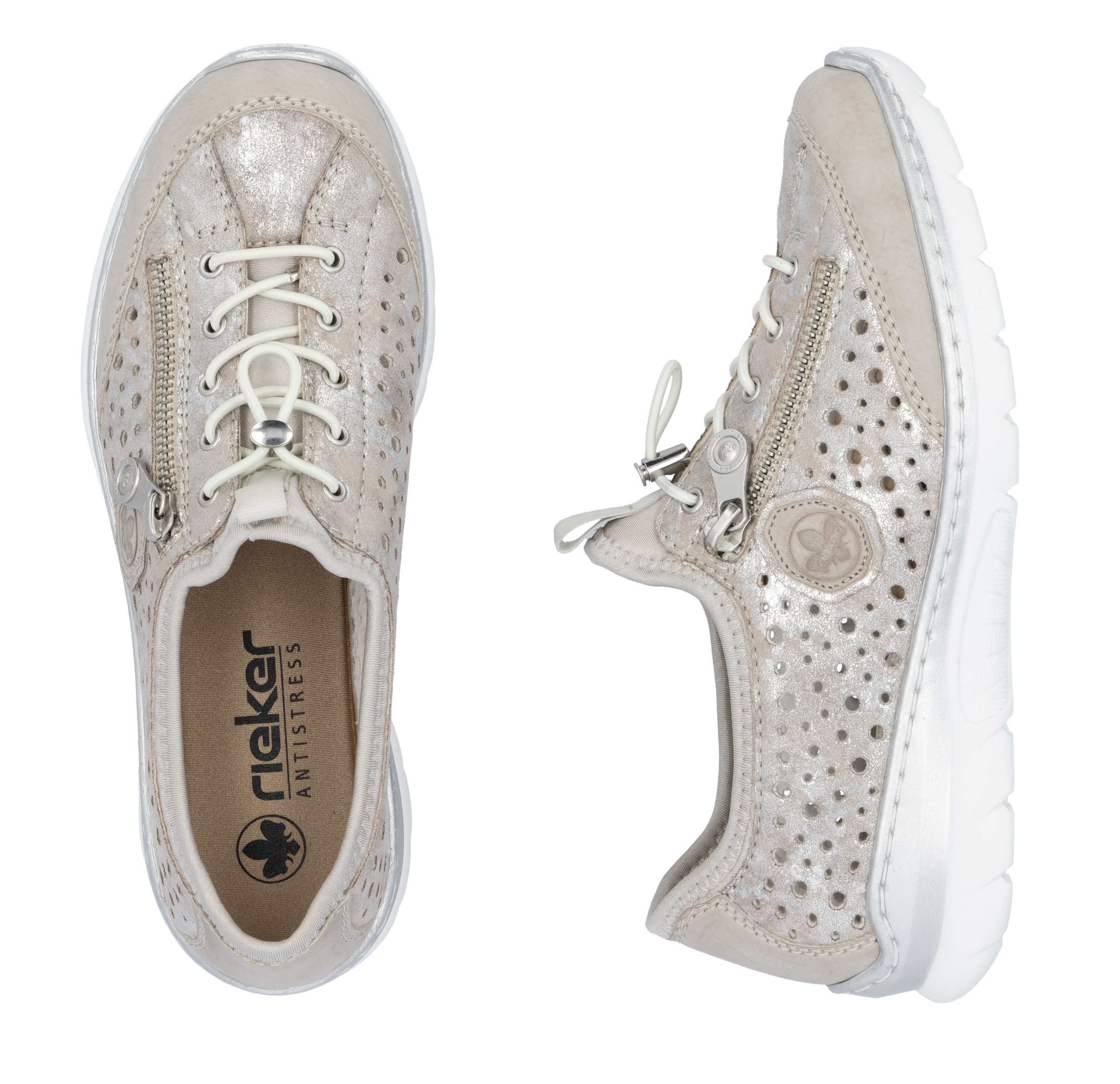 Rieker Baskets slip-on  , Schlupfschuh, Freizeitschuh, Halbschuh mit Schnellverschluss