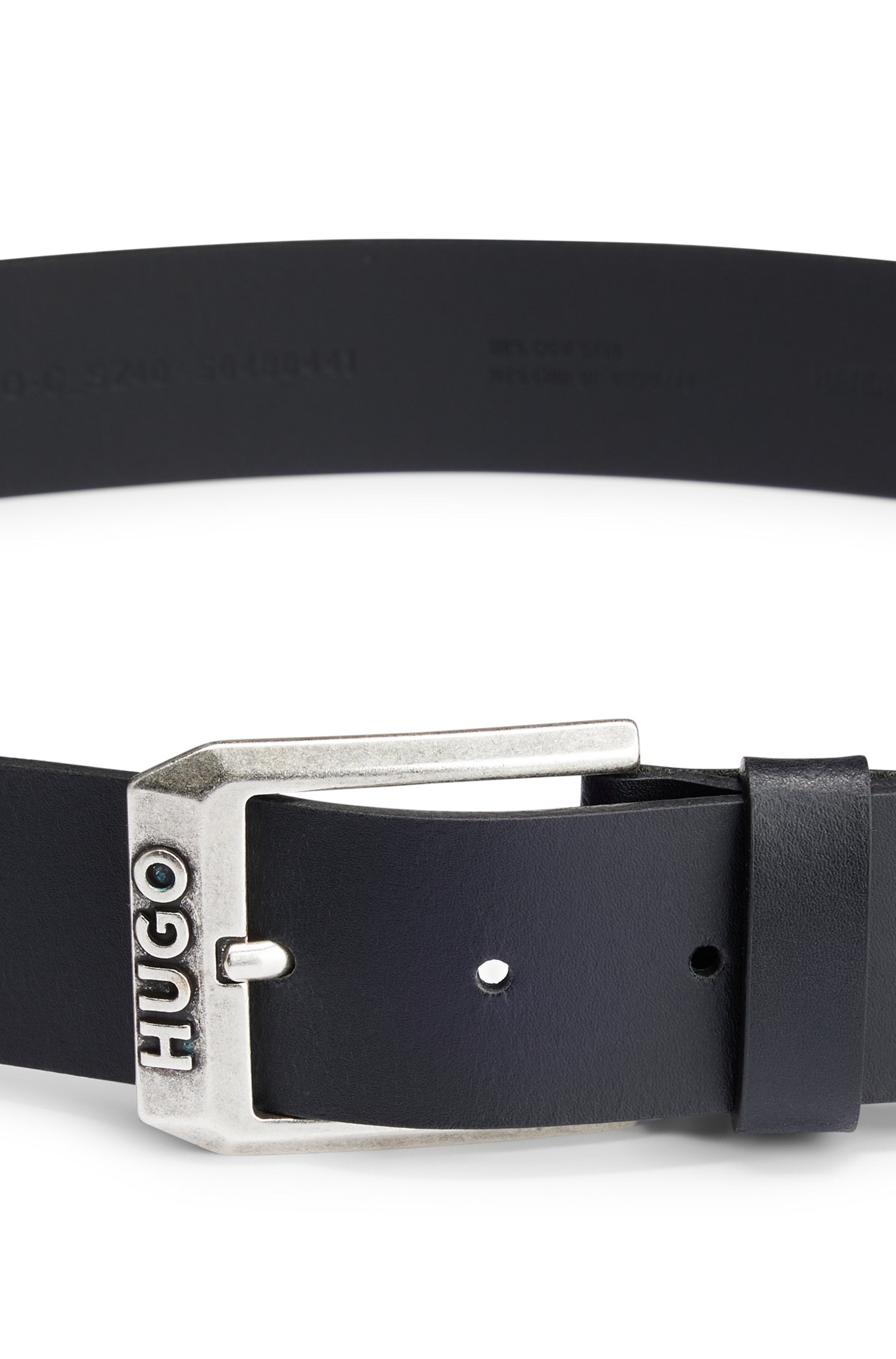 HUGO Ceinture en cuir »Gelio Sz40« mit Markenlabel von HUGO