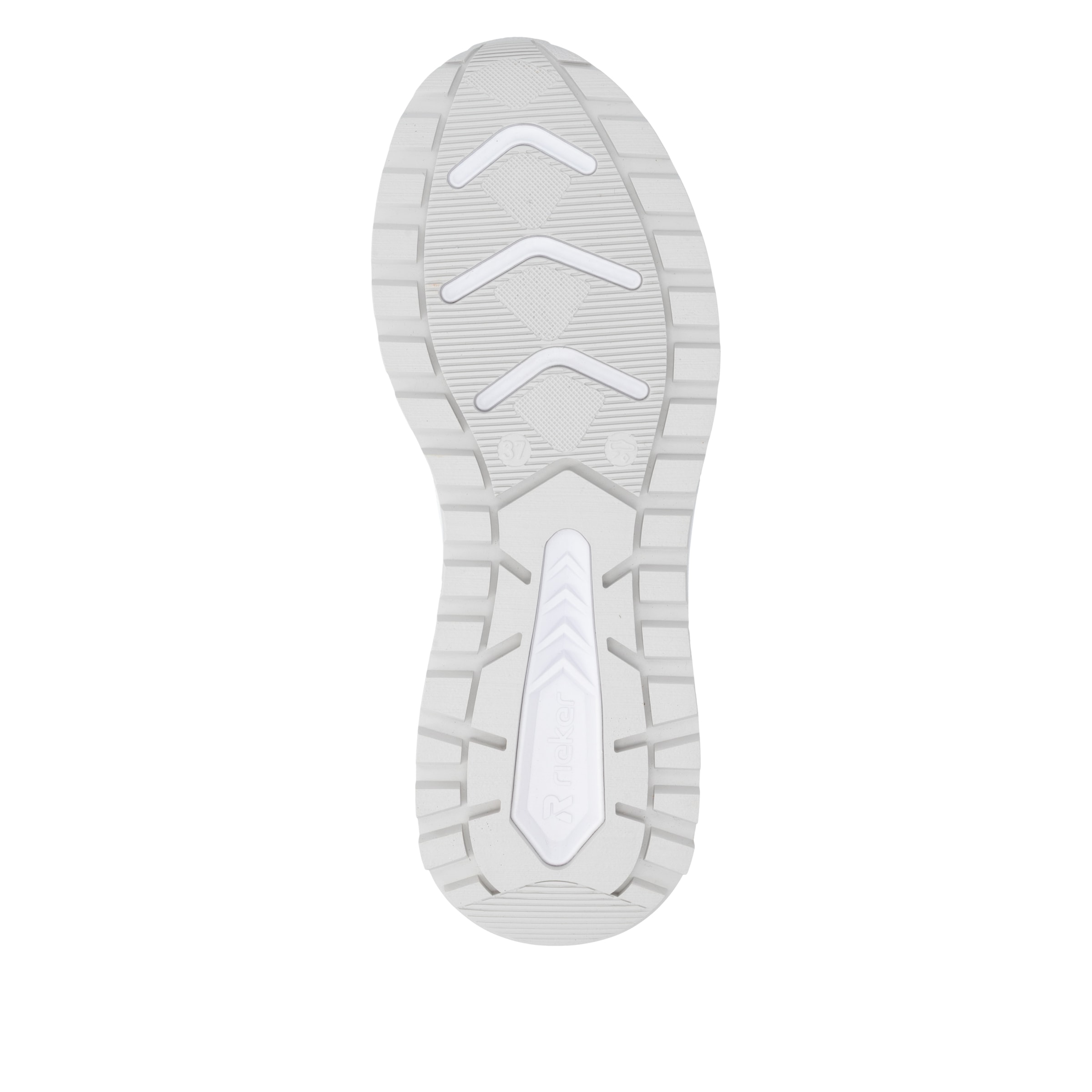 Rieker Baskets compensées  chaussure à lacets, sneaker décontracté, chaussure basse avec col rembourré