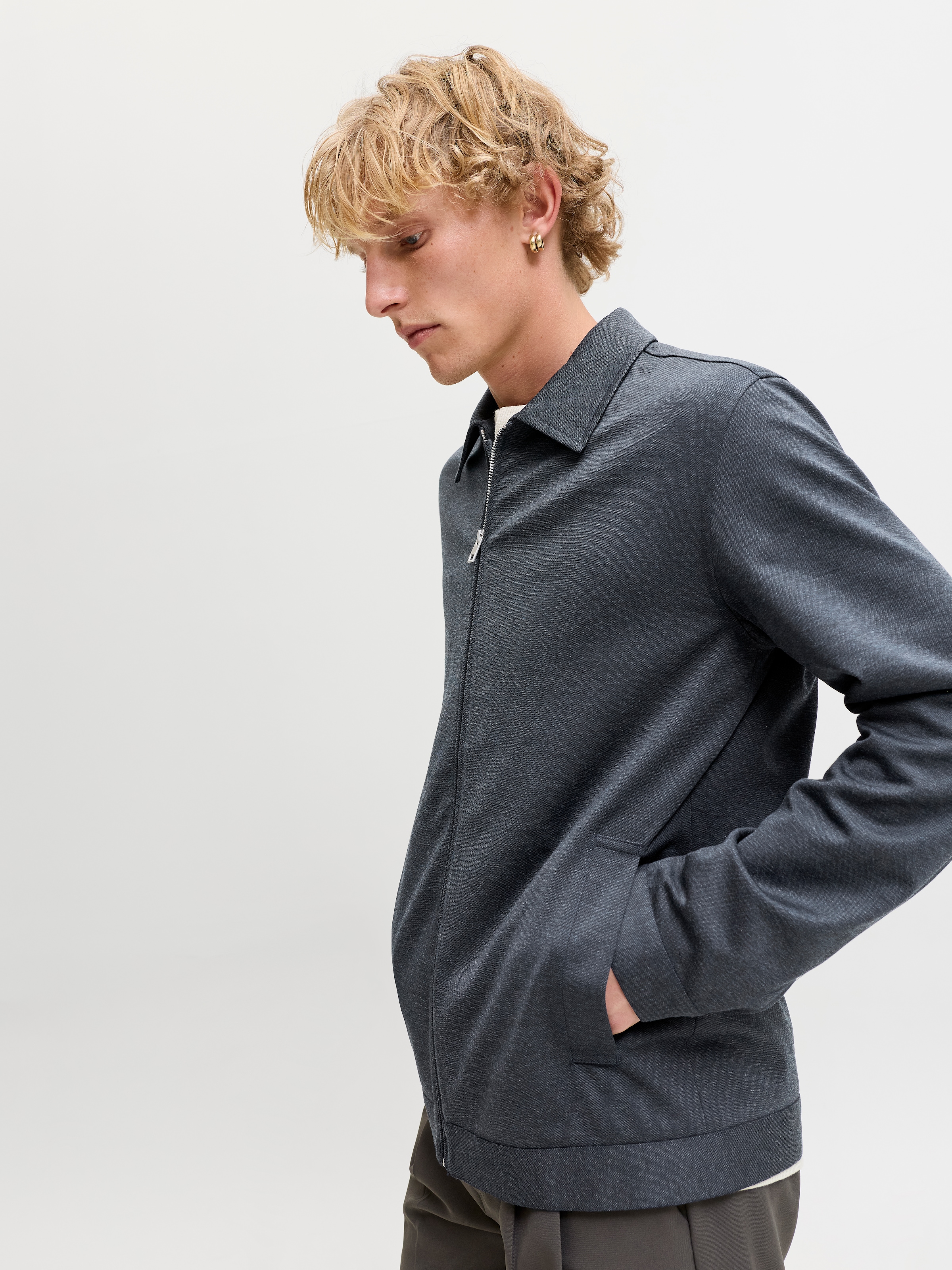 Jack & Jones Veste en jersey »JPRMARTIN JERSEY HYBRID BLAZER SN« Mélange de matières, coupe slim