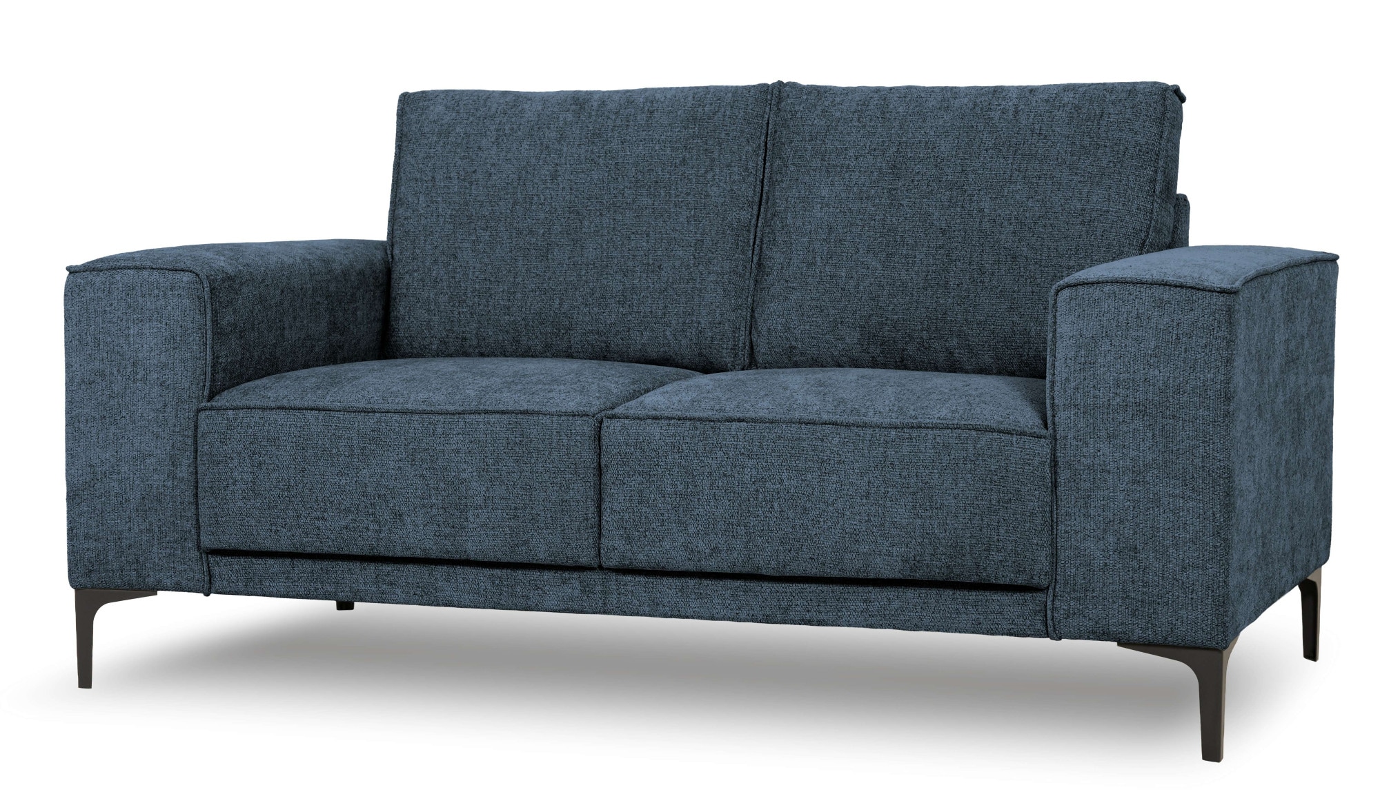 GOODproduct 2-Sitzer »Kompaktsofa Oland mit modernem Chenille-Bezug« 164 cm, Wellenunterfederung, Skandi-Design, Metallfüsse