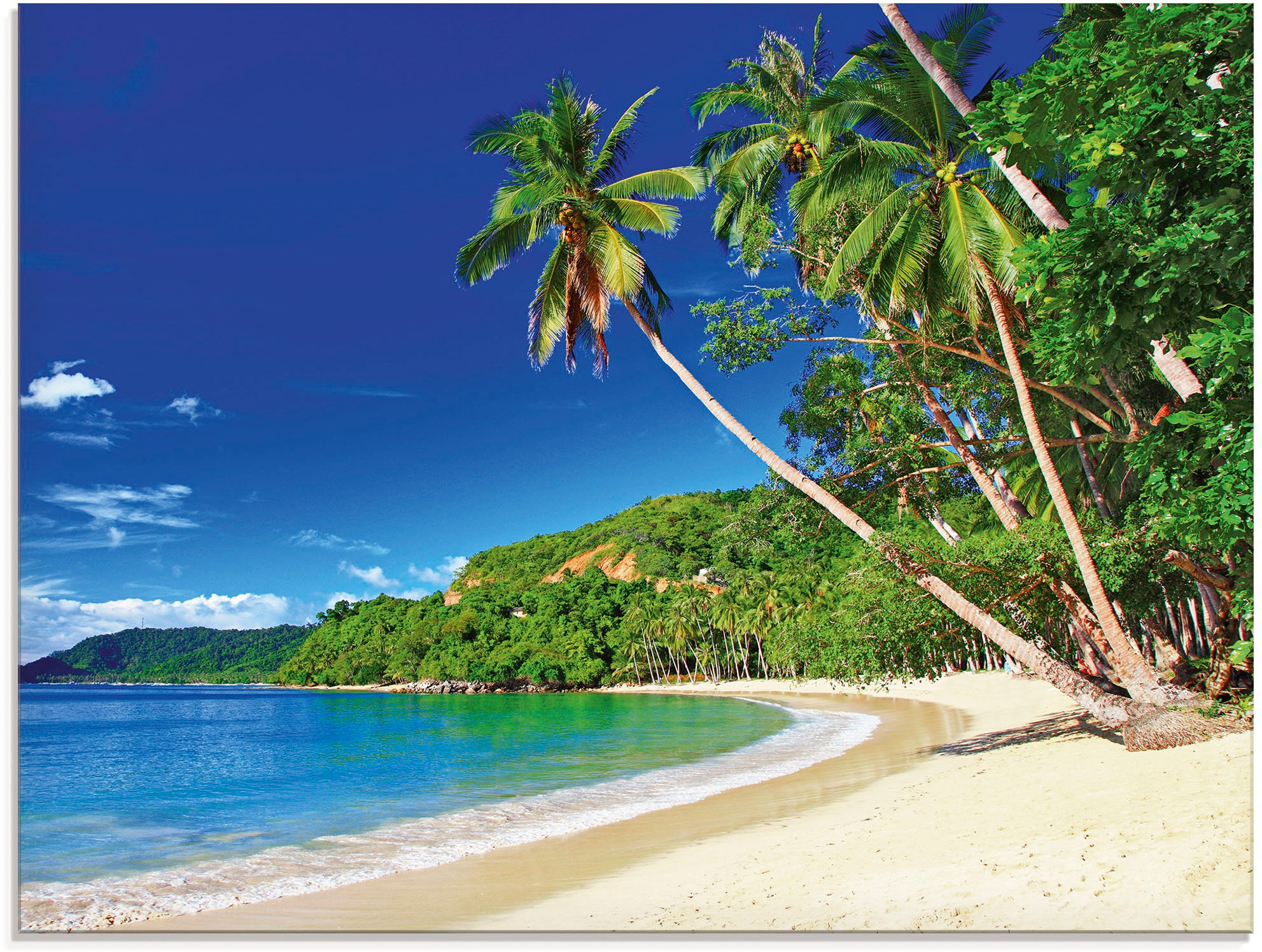 Artland Glasbild »Paradies« Küste 1 Stk. tlg. in verschiedenen Grössen