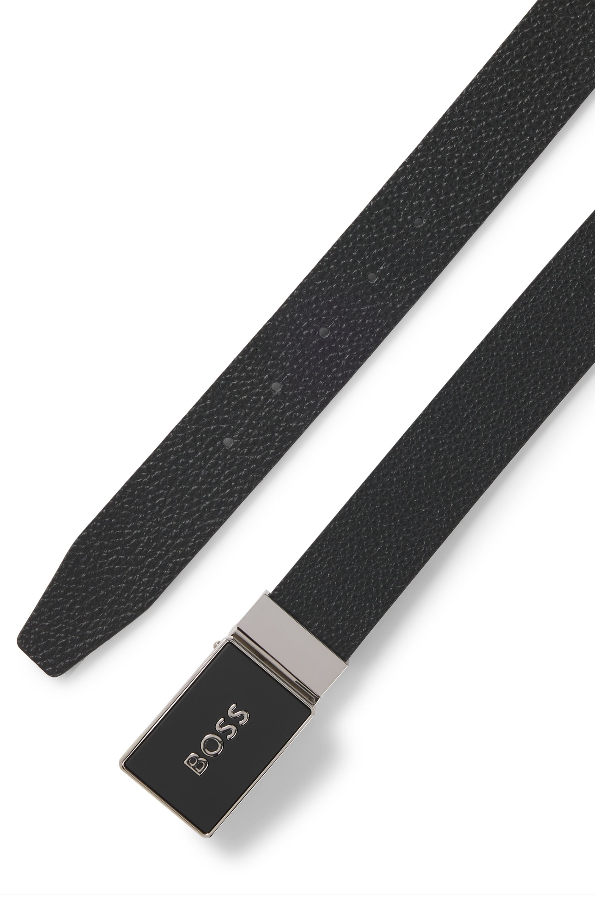 BOSS Ceinture en cuir »BOSS_Icon-M_Sr35_grp« avec étiquette de marque
