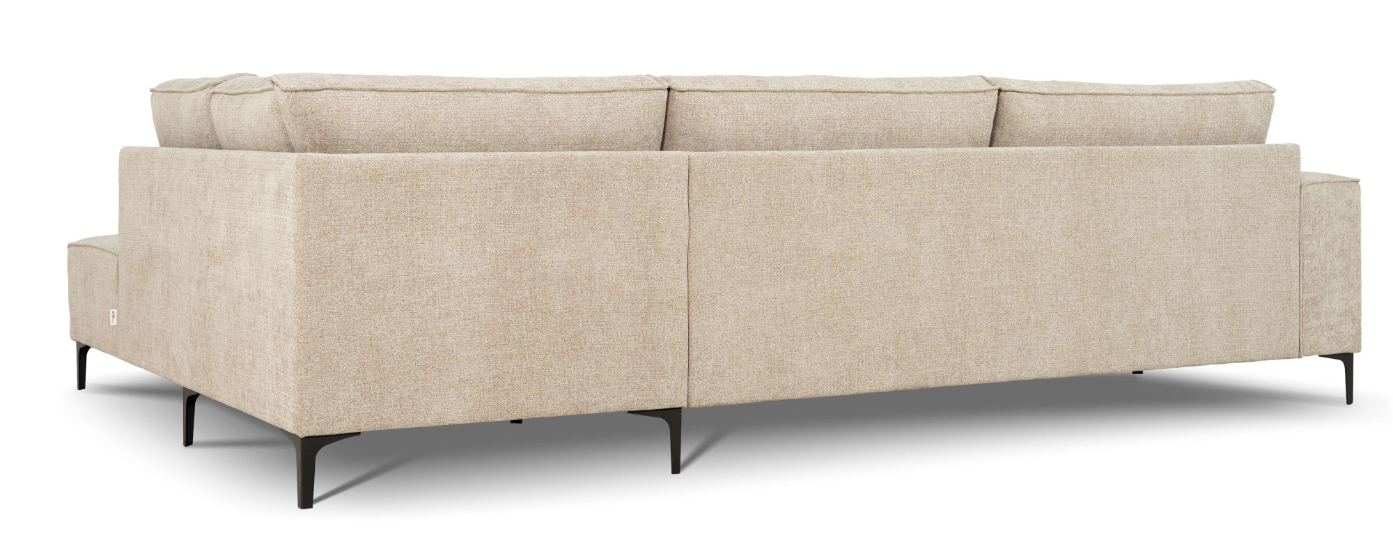 GOODproduct Ecksofa »OLAND L-Form, B: 289 cm, Skandi-Design, Chenille-Bezug« Struktur, Flachgewebe, Luxus-Microfaser, Boucle