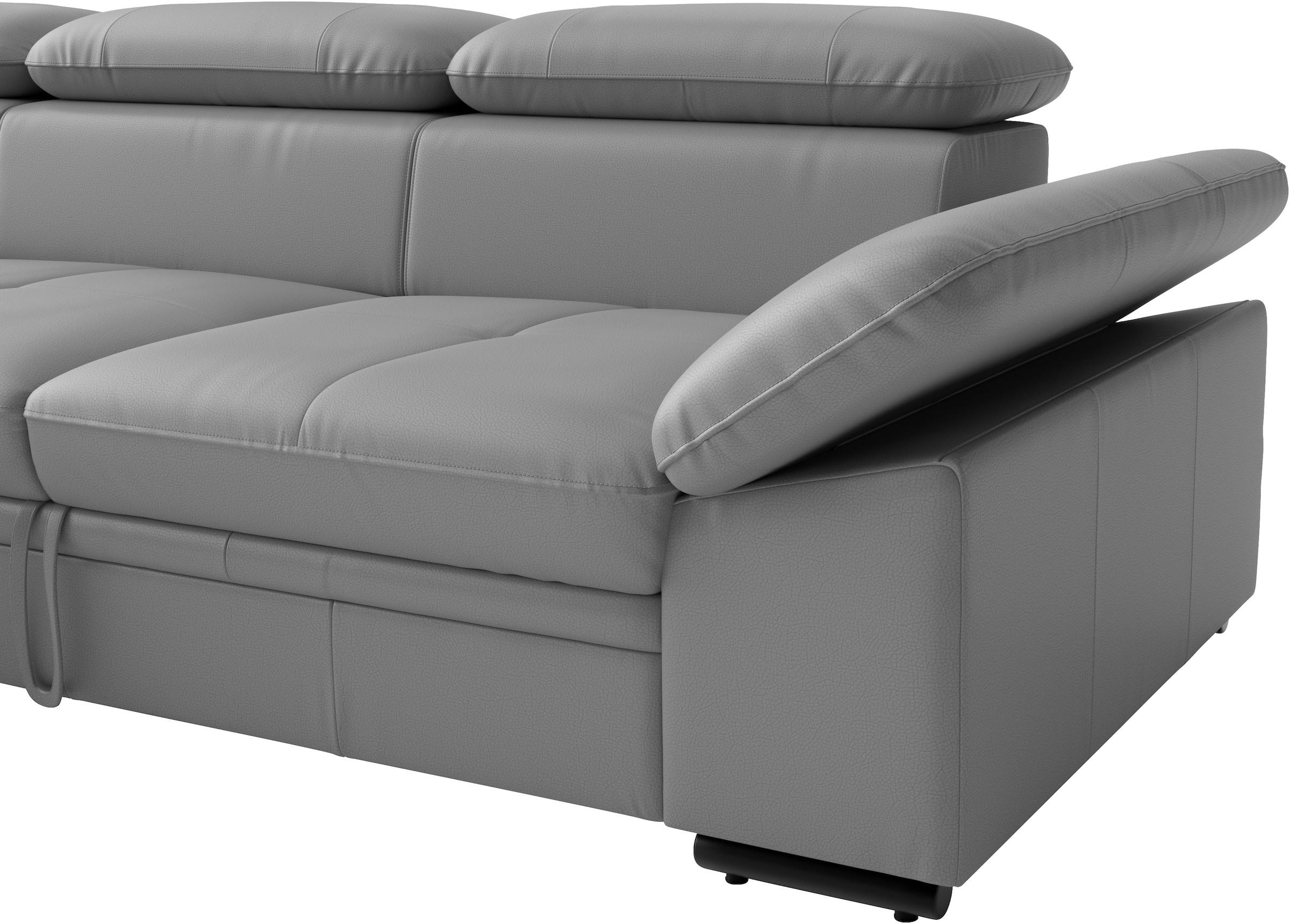 sit&more Canapé d'angle »Viola L-Form, B: 249 cm, Arm- & Kopfteilverstellung« optionnellement avec fonction de couchage