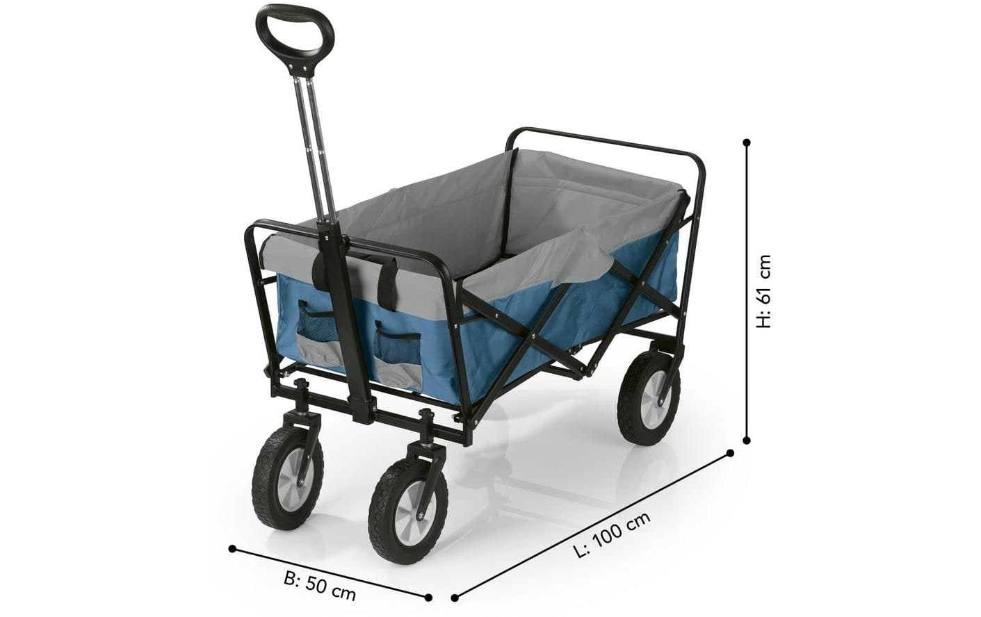 EASYmaxx Chariot à bras »100 x 50 x 61 cm« EASYmaxx 12252 Gartenwagen