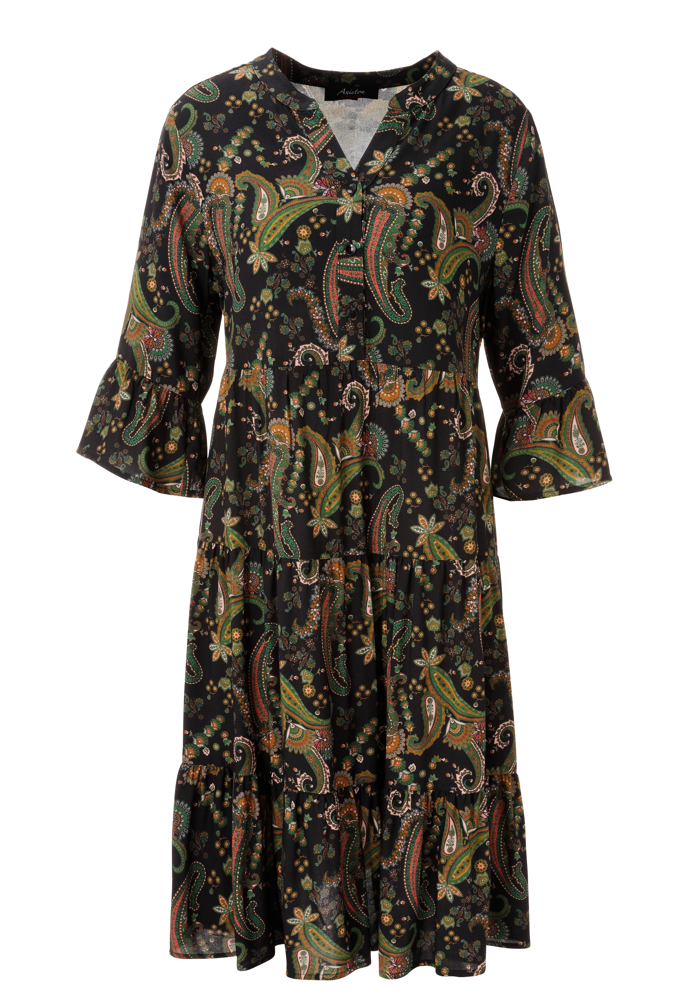 Aniston CASUAL Robe tunique imprimé de motifs paisley colorés - NOUVELLE COLLECTION