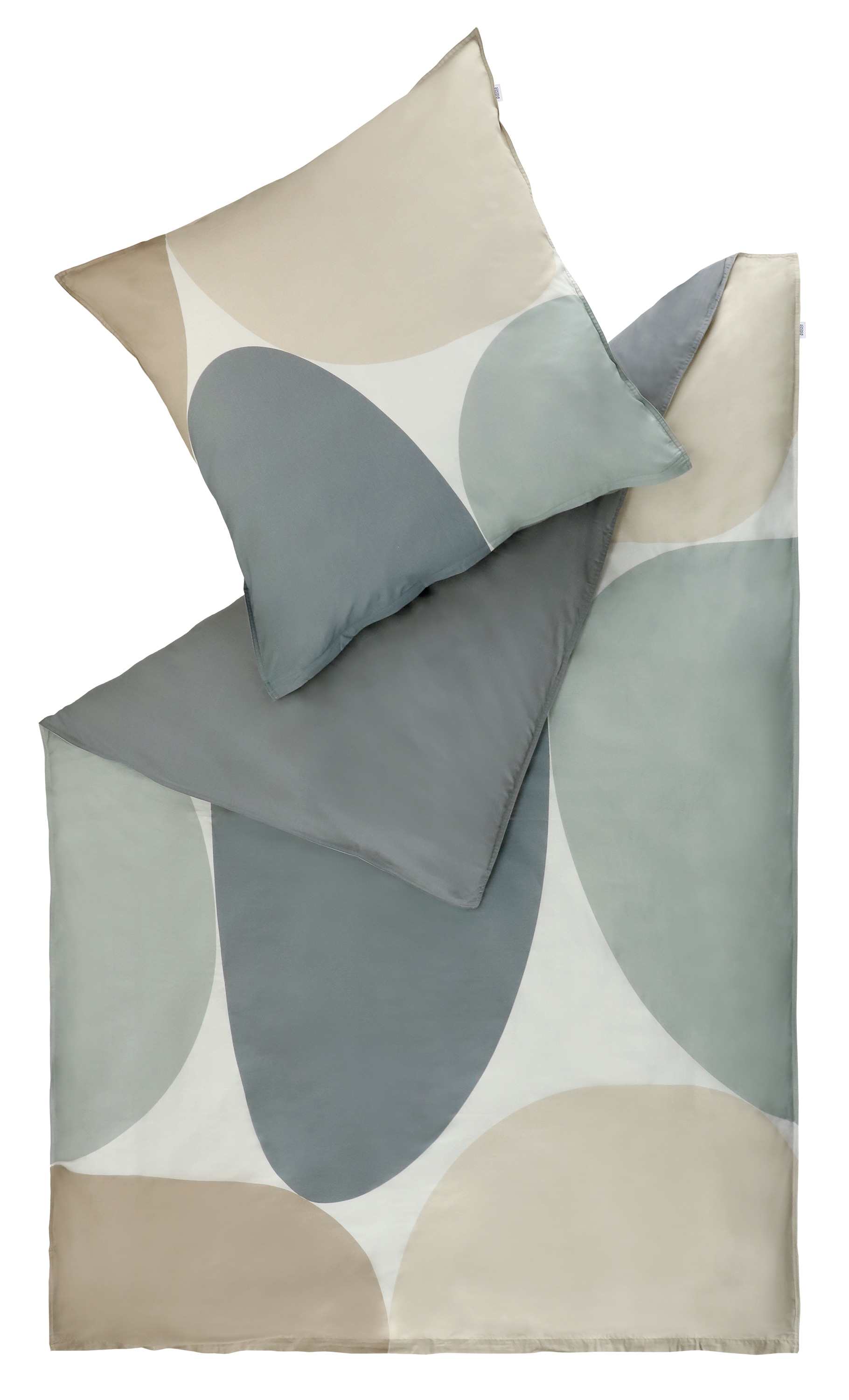 SCHÖNER WOHNEN-Kollektion Wendebettwäsche »Pebble« 2 Stk. tlg. aus reiner Baumwolle und kleinem Stehsaum