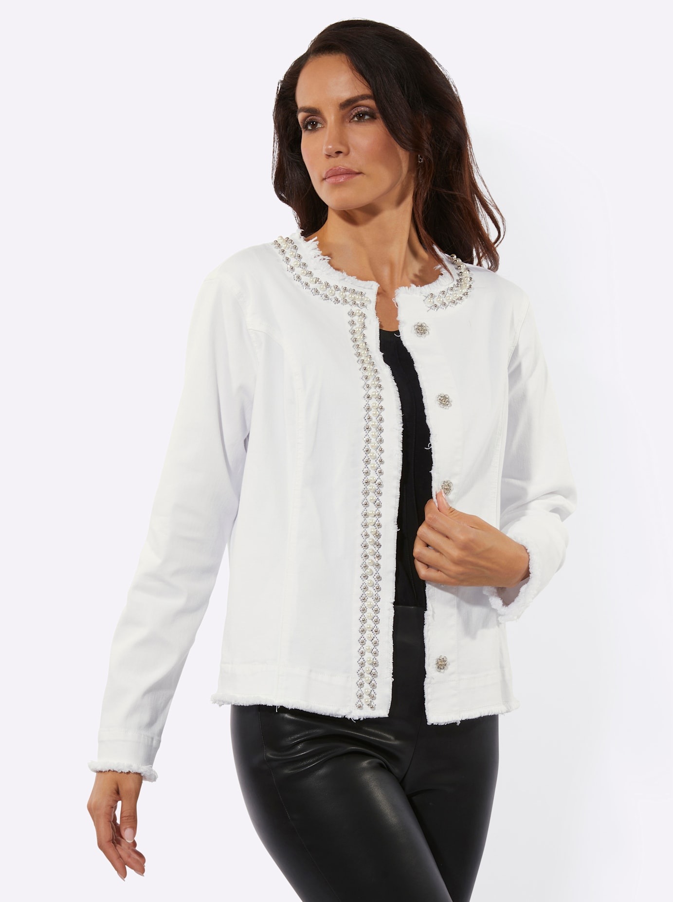 creation L Jeansblazer »Lyocell-Baumwoll-Mix-Blazer«