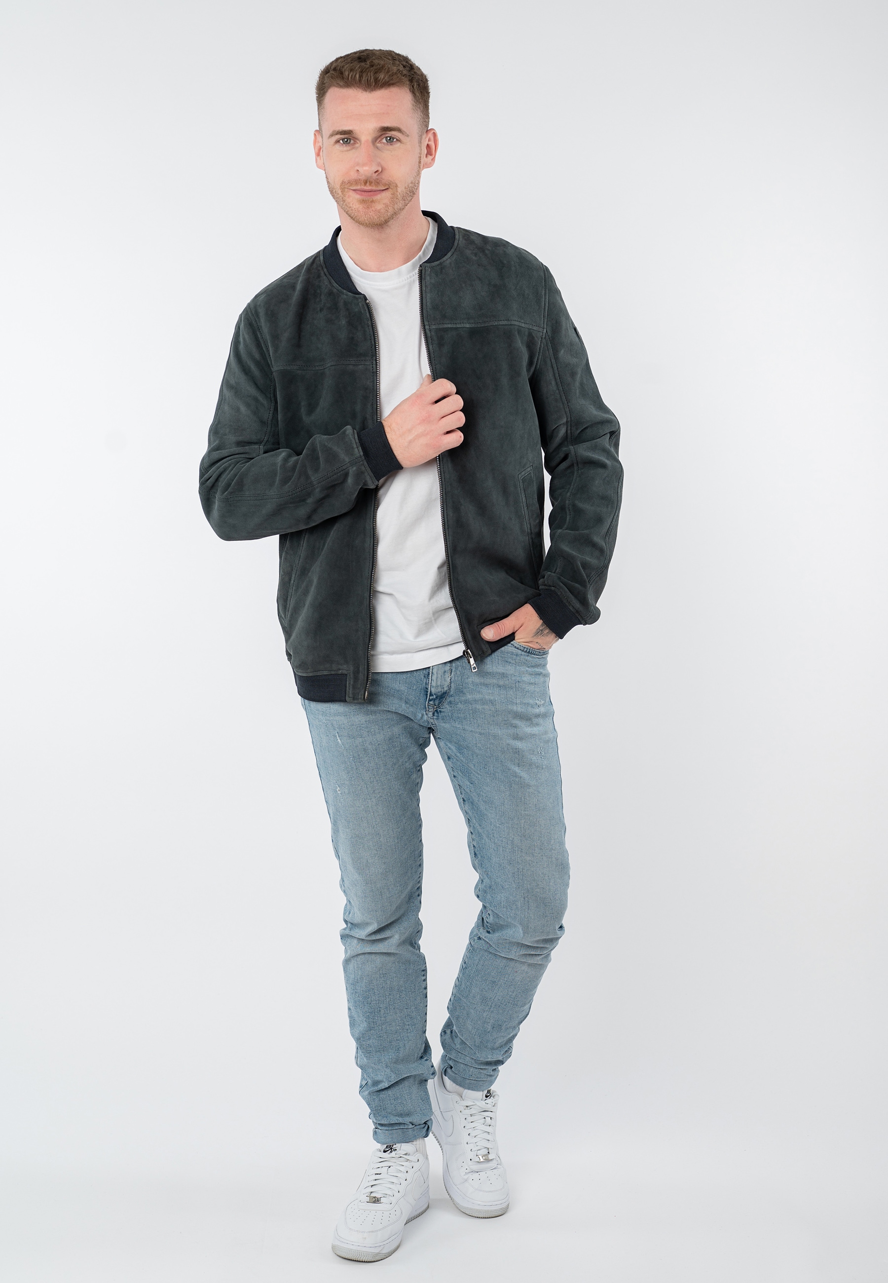 Mauritius Veste en cuir »MMSahol« aus feinem Veloursleder