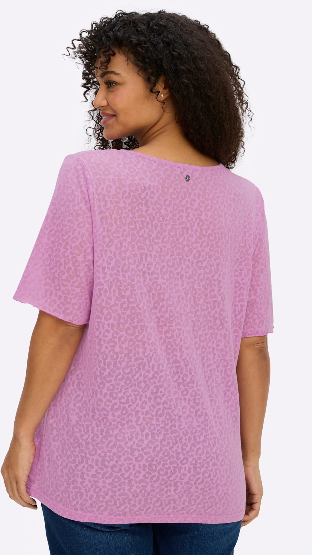 Sheego Shirt à col rond »T-Shirt« 1