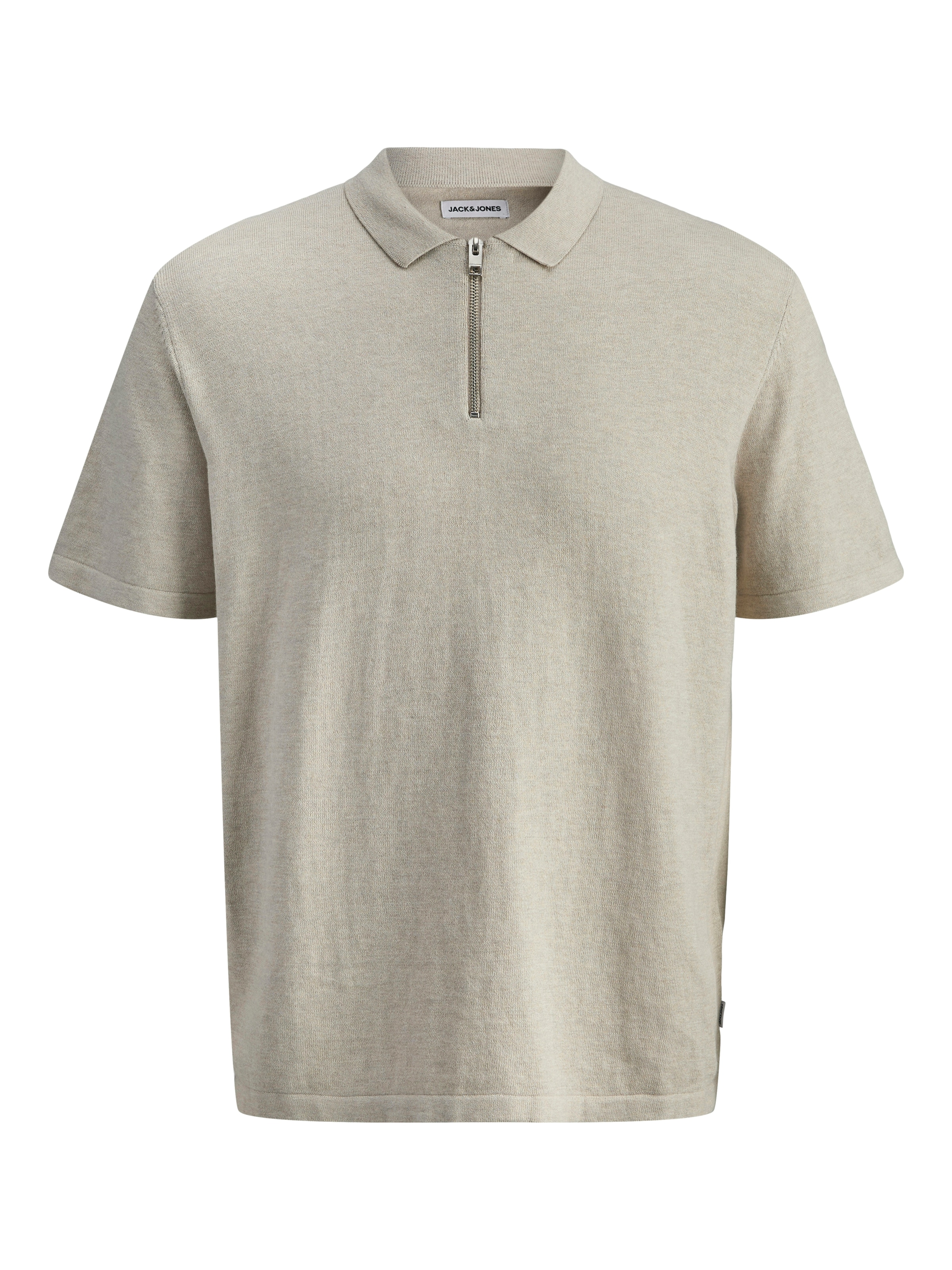 Jack & Jones Kurzarmpullover »JJEEMIL KNIT ZIP POLO SS SN« mit kurzem Reissverschluss