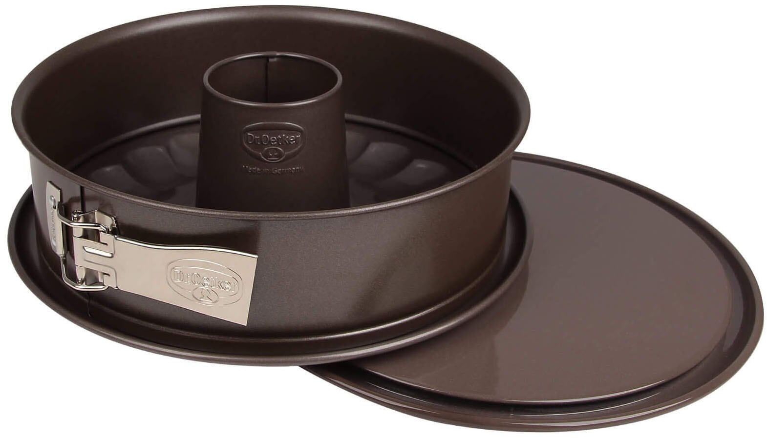 Dr. Oetker Küchenhelfer Springform »Back-Edition, mit Servier- & Rohrboden« Antihaft-Beschichtung, schnitt-& kratzfest, hitzebeständig bis 230°C