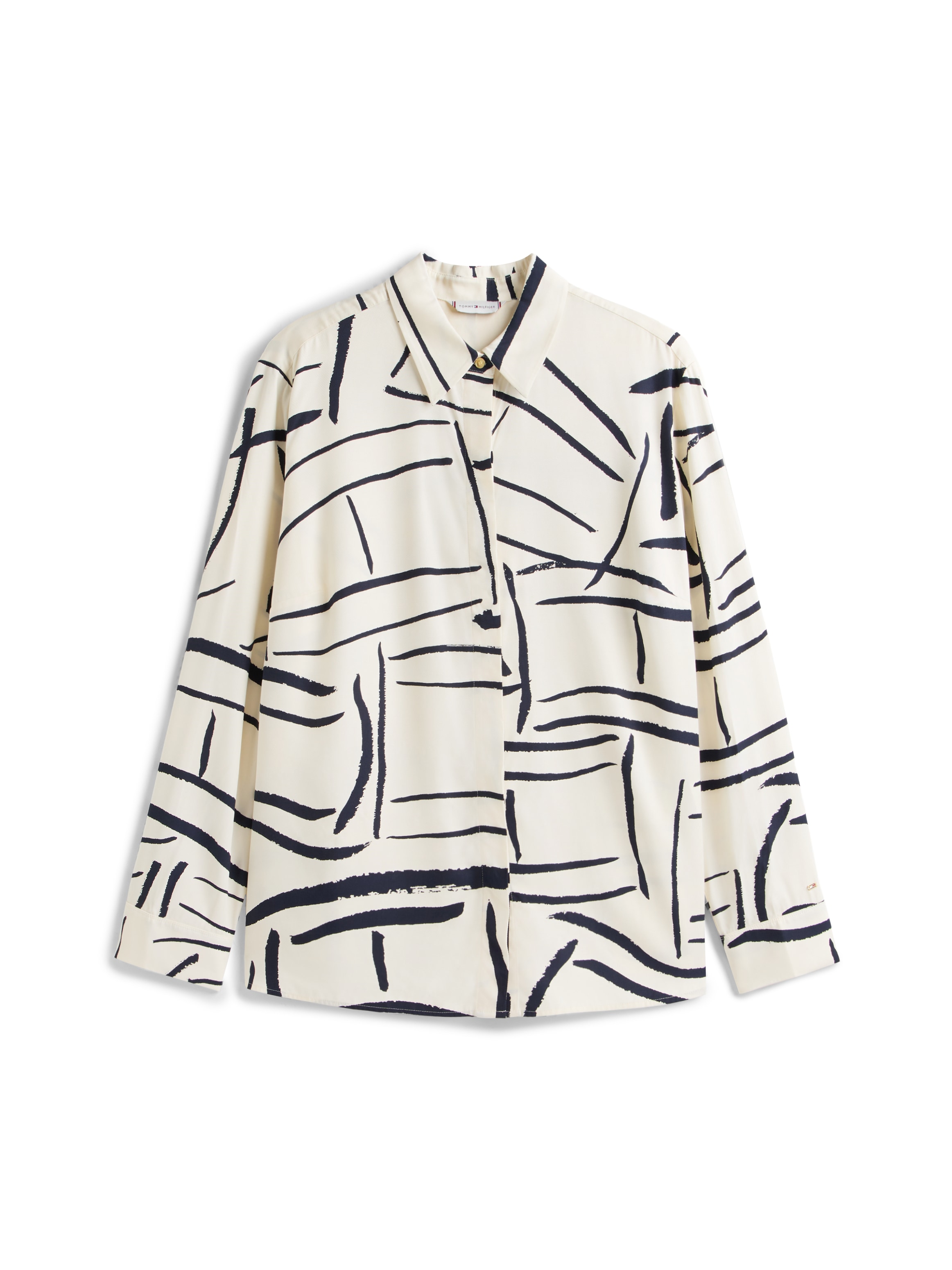 Tommy Hilfiger Curve Hemdbluse »CRV VIS TWILL BUTTON UP SHIRT« in grossen Grössen