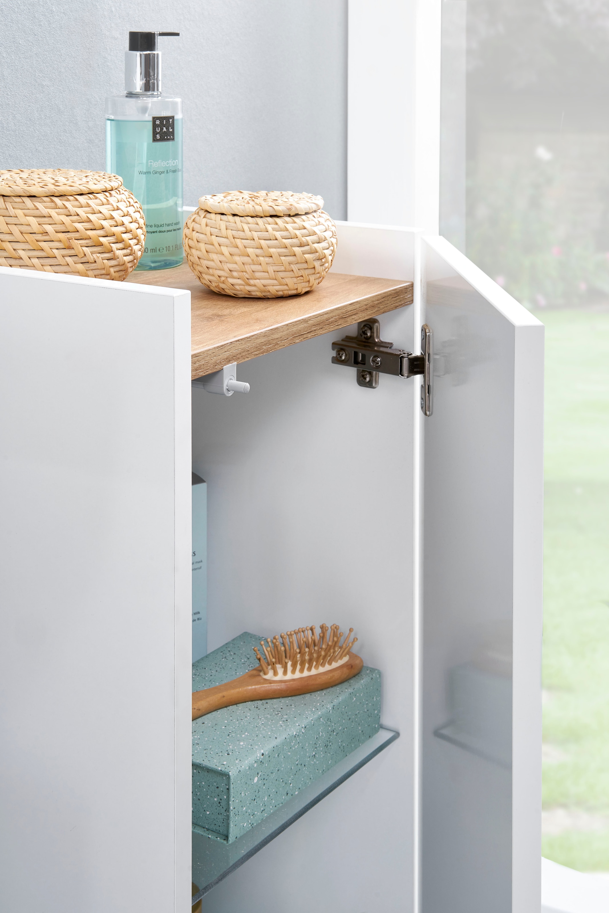 Saphir Ensemble de meubles de salle de bain »Quickset 947 3-teilig, Waschbeckenunterschrank mit Spiegel« 3 cuis tlg.