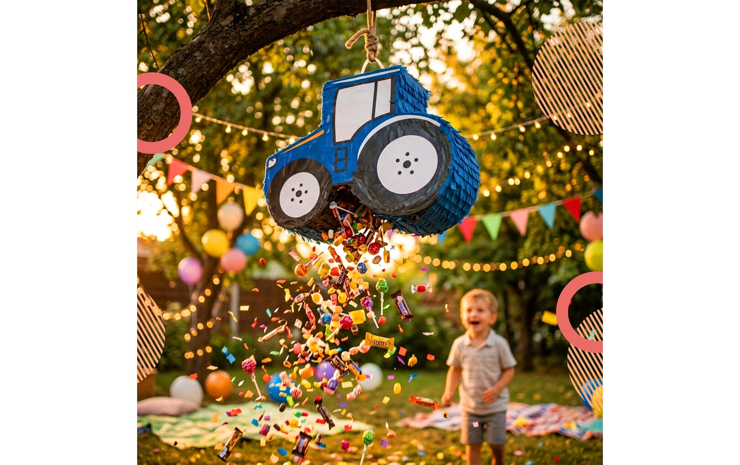 relaxdays Pinata »Traktor Traktor«