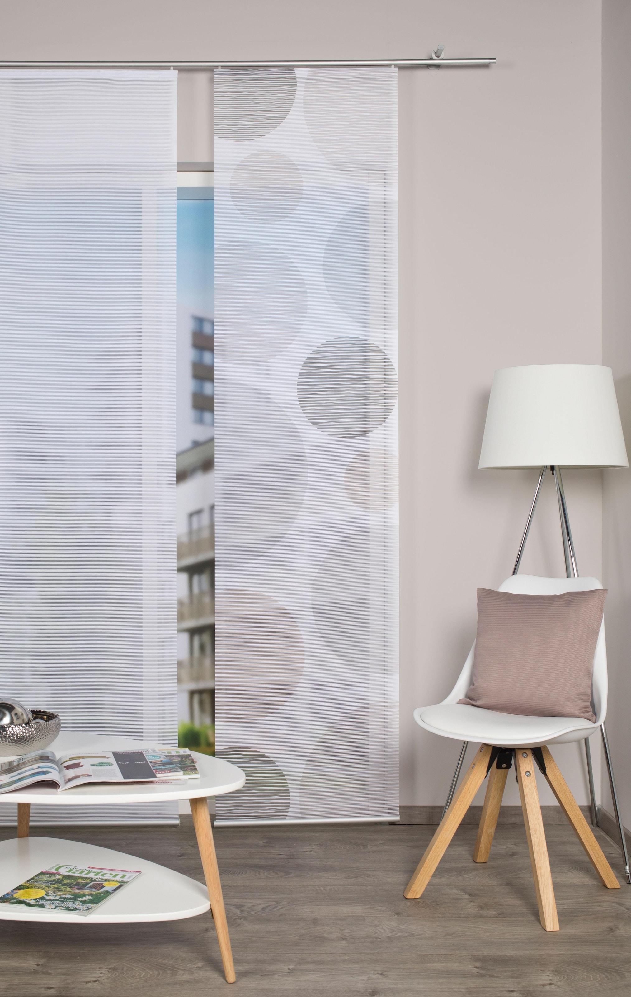 Vision S Rideau coulissant »BORDEN« Support de panneau 1 cuis tlg. HxB: 260x60, Schiebevorhang Bambus-Optik Digitaldruck