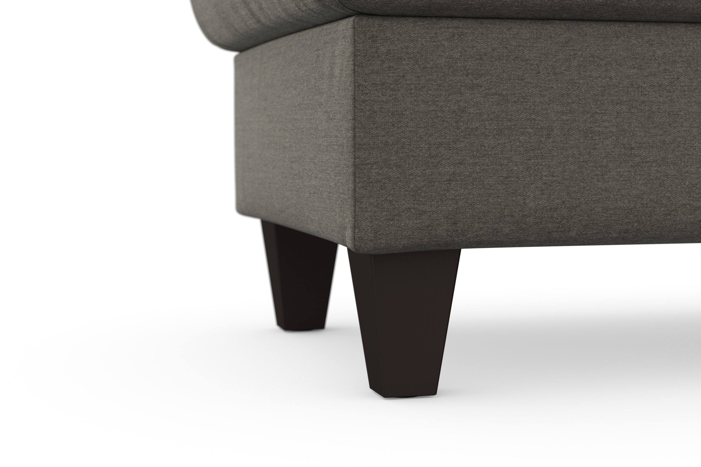 sit&more Stauraumhocker »Farö« mit Stauraum und Federkern und wengefarbenen Füssen