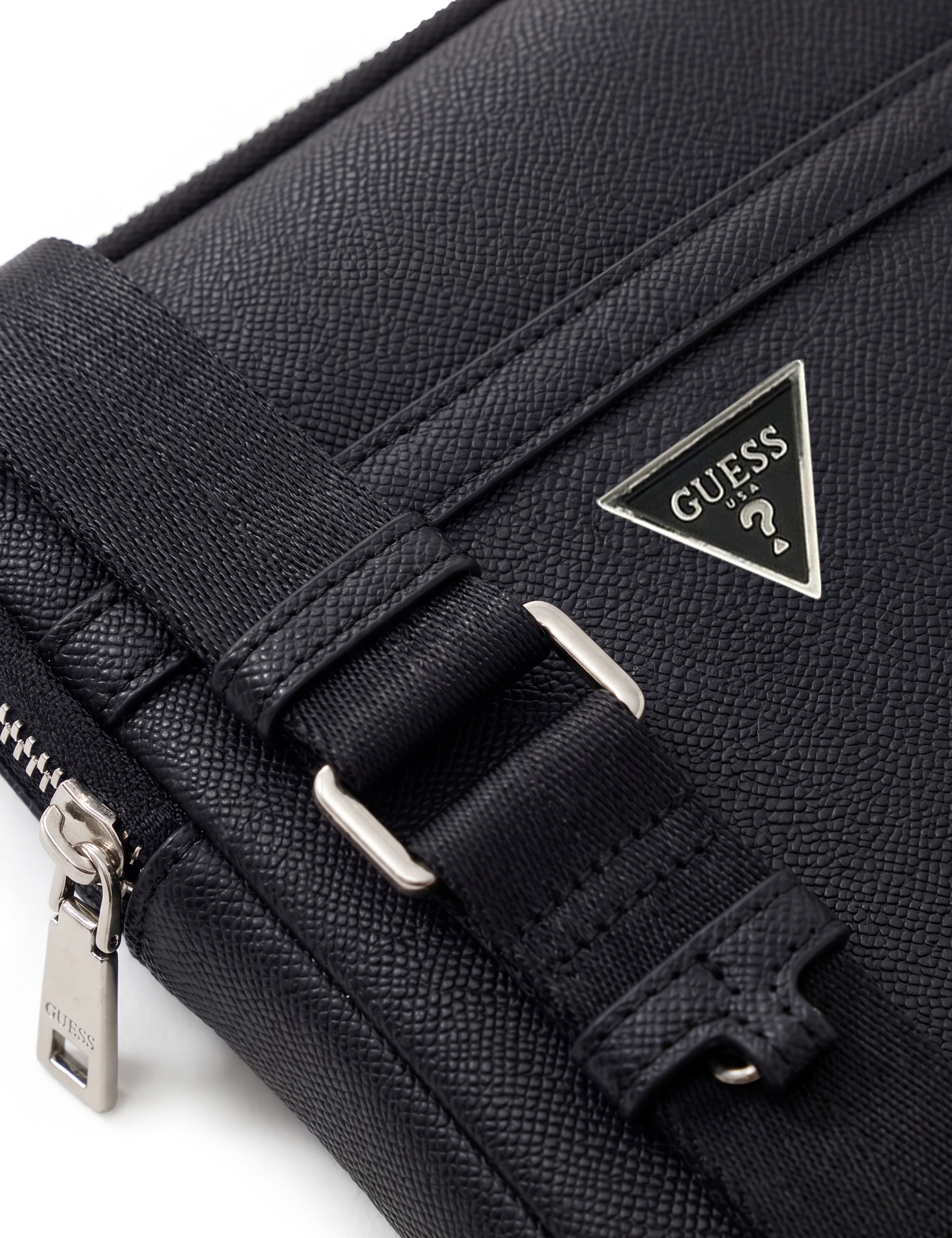 Guess Mini sac »MILANO CROSSBODY FLAT« Herren Umhängetasche, Schultertasche, Body Bag mit Dreiecks-Logo