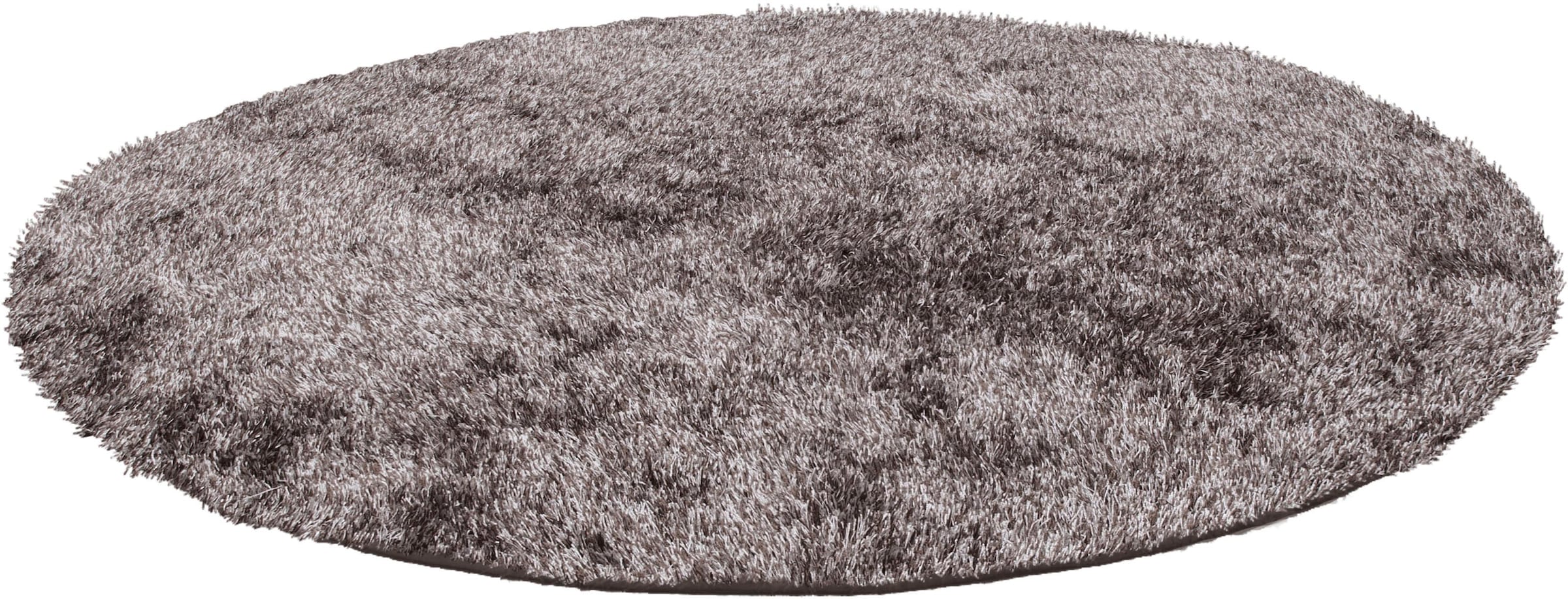 Kayoom Tapis à poils longs »Diamond 700« Rond 45 mm Höhe microfibre douce, poils longs, shaggy, mélangé, salon