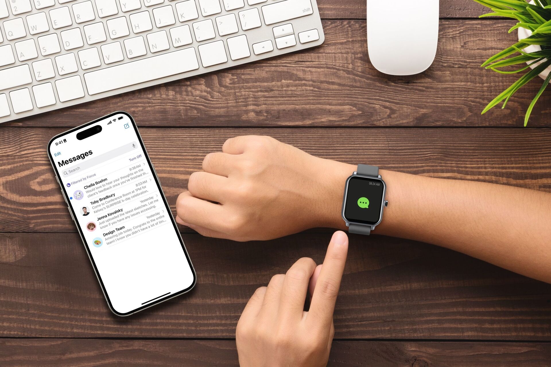 Cellularline Smartwatch »Bluetooth Smartwatch ION« (4,65 cm / 1,83 ″) Proprietär