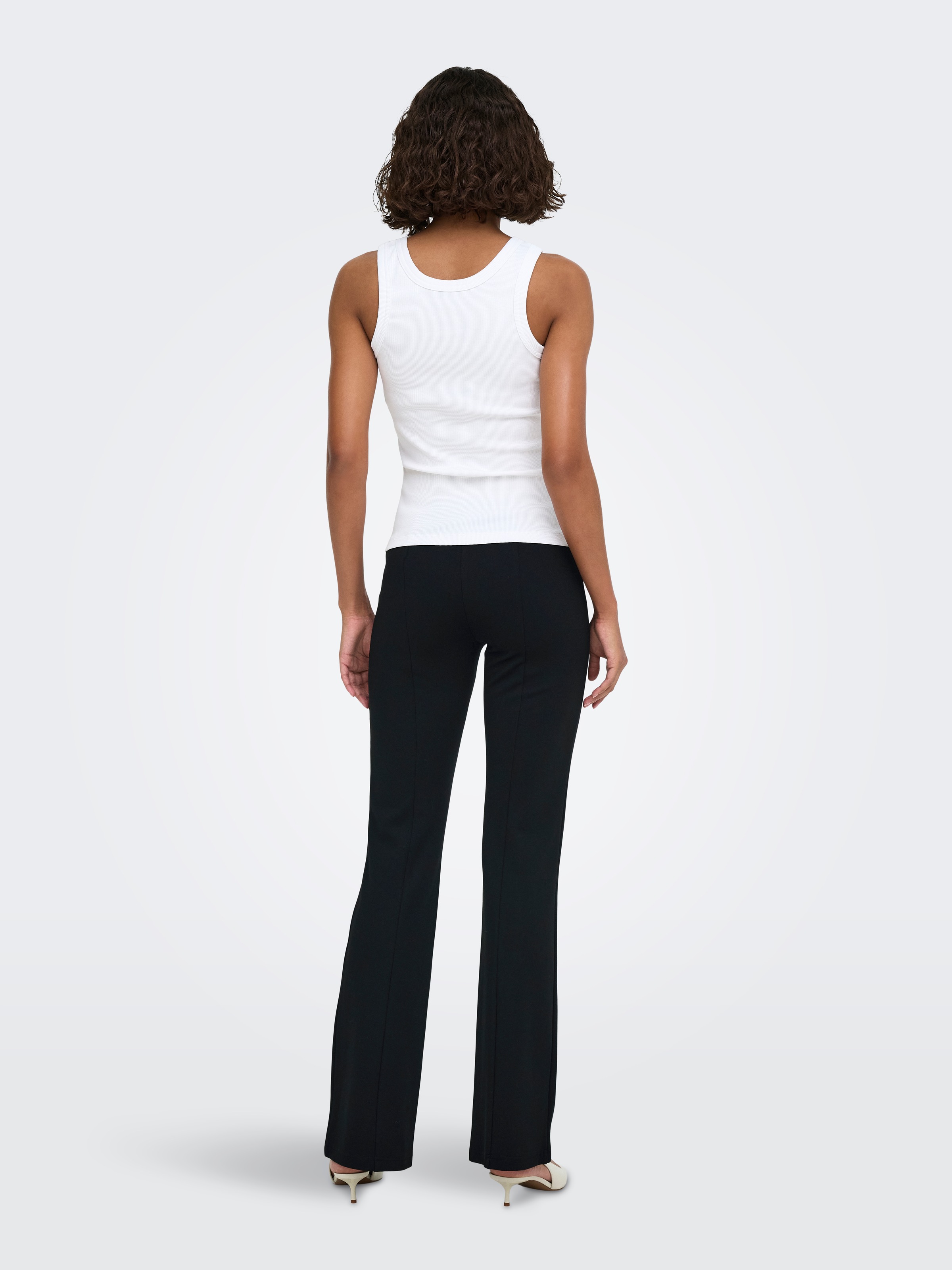 ONLY Pantalon bootcut »ONLPAIGE MW CUT FLARED PANT CC PNT«  Mélange viscose, coupe bootcut,
