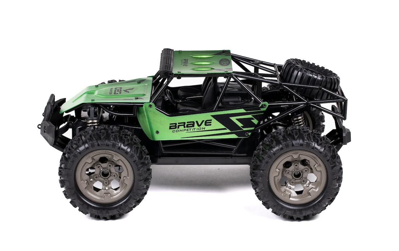   Voiture-jouet »TEC-TOY RC Brave 1:12« véhicule tout-terrain robuste pour courses rapides en terrain accidenté