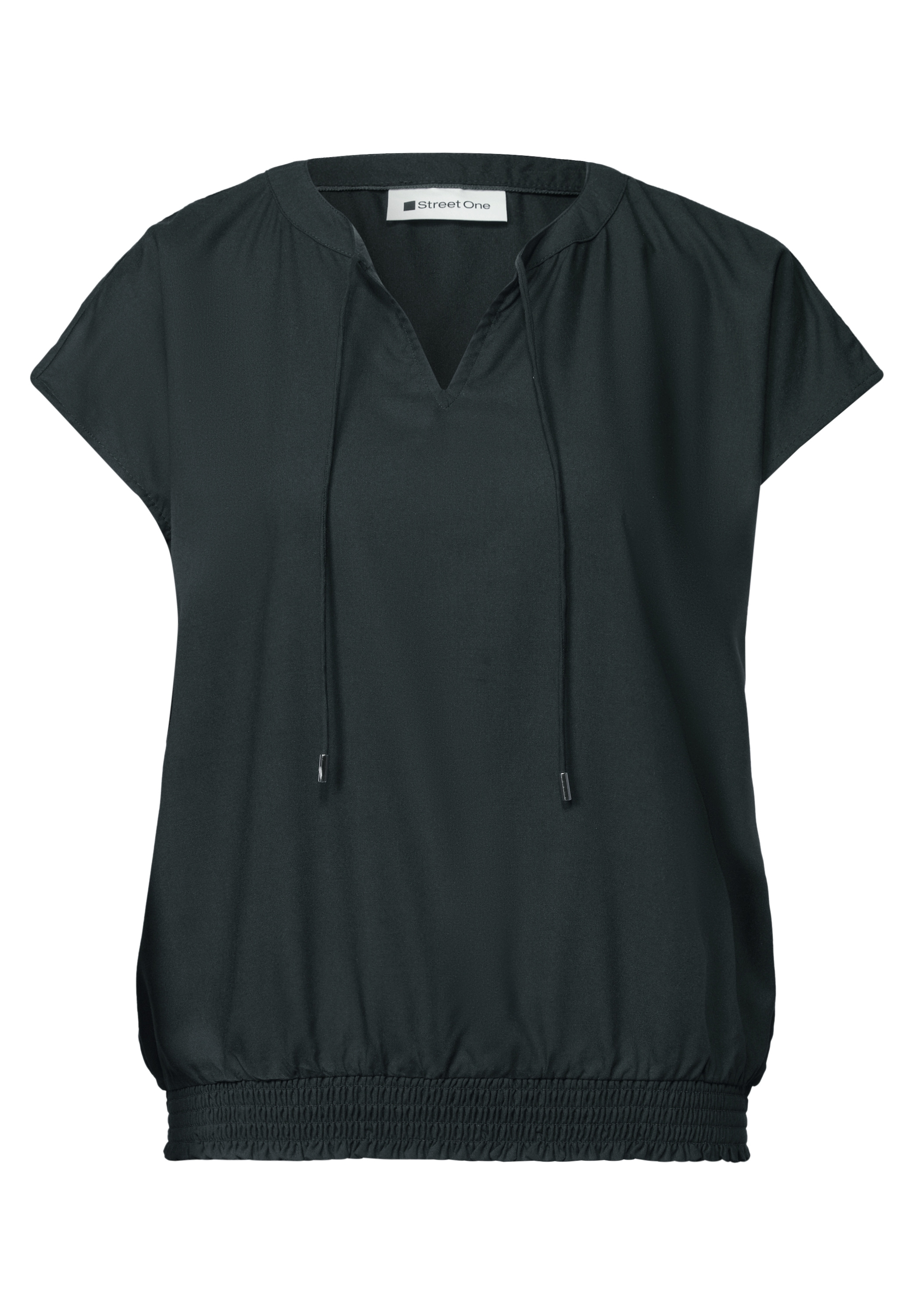 STREET ONE Kurzarmbluse Sommerbluse aus Viskose