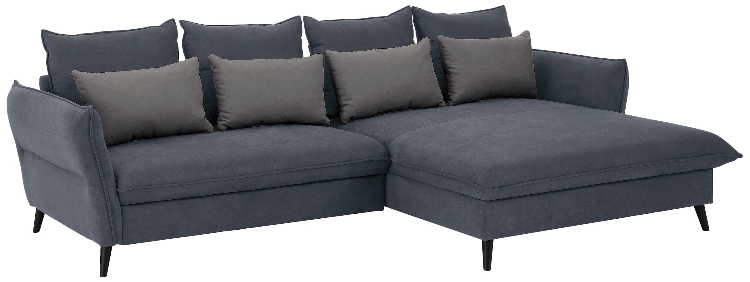 Home affaire Canapé d'angle »Tirano, moderne Optik, komfortabel, Breite 274cm,L-Form« au choix avec fonction lit et coffre de lit
