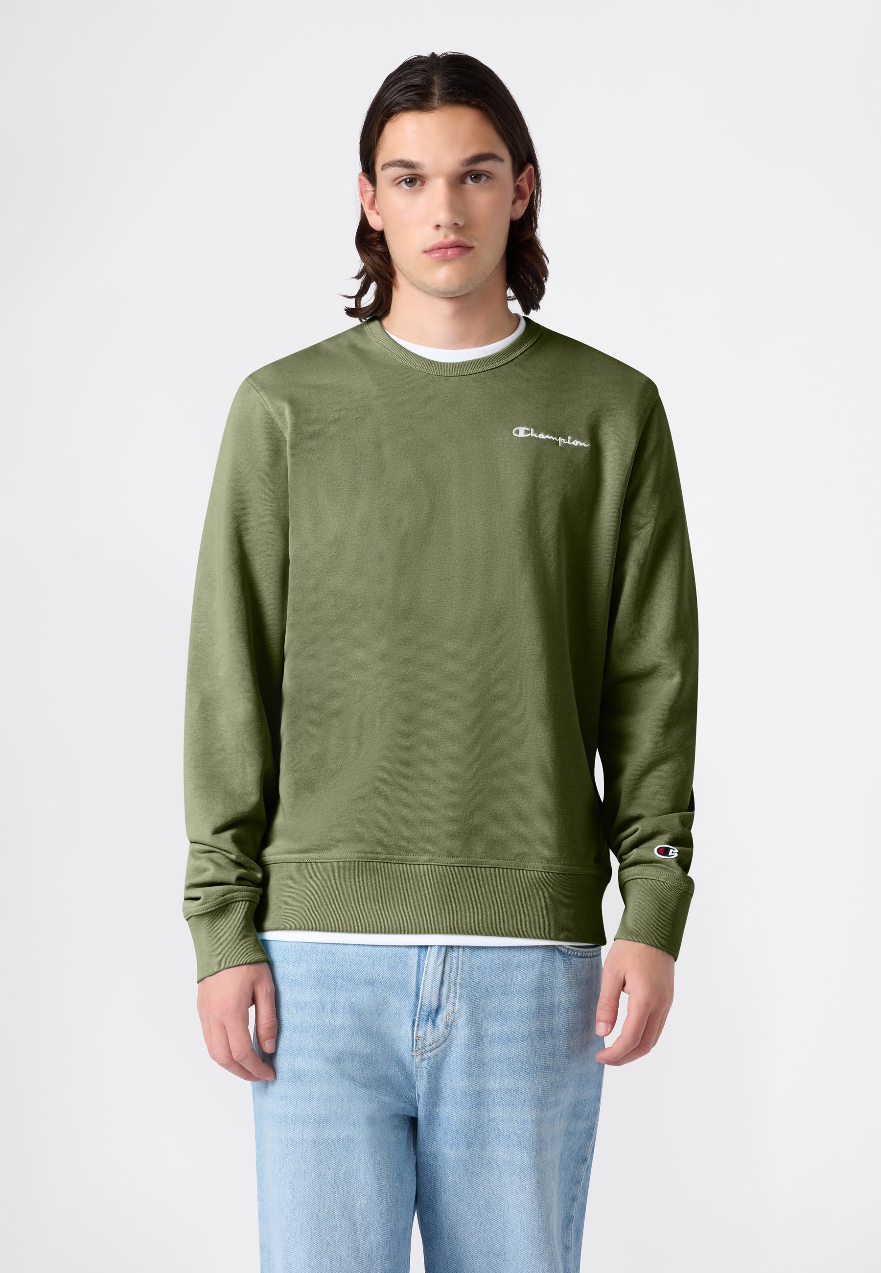 Champion Sweatshirt »ICONS CONTRAST Terry Crewneck Sweatshirt«, sportlicher Stil, aus Baumwolle und Polyester
