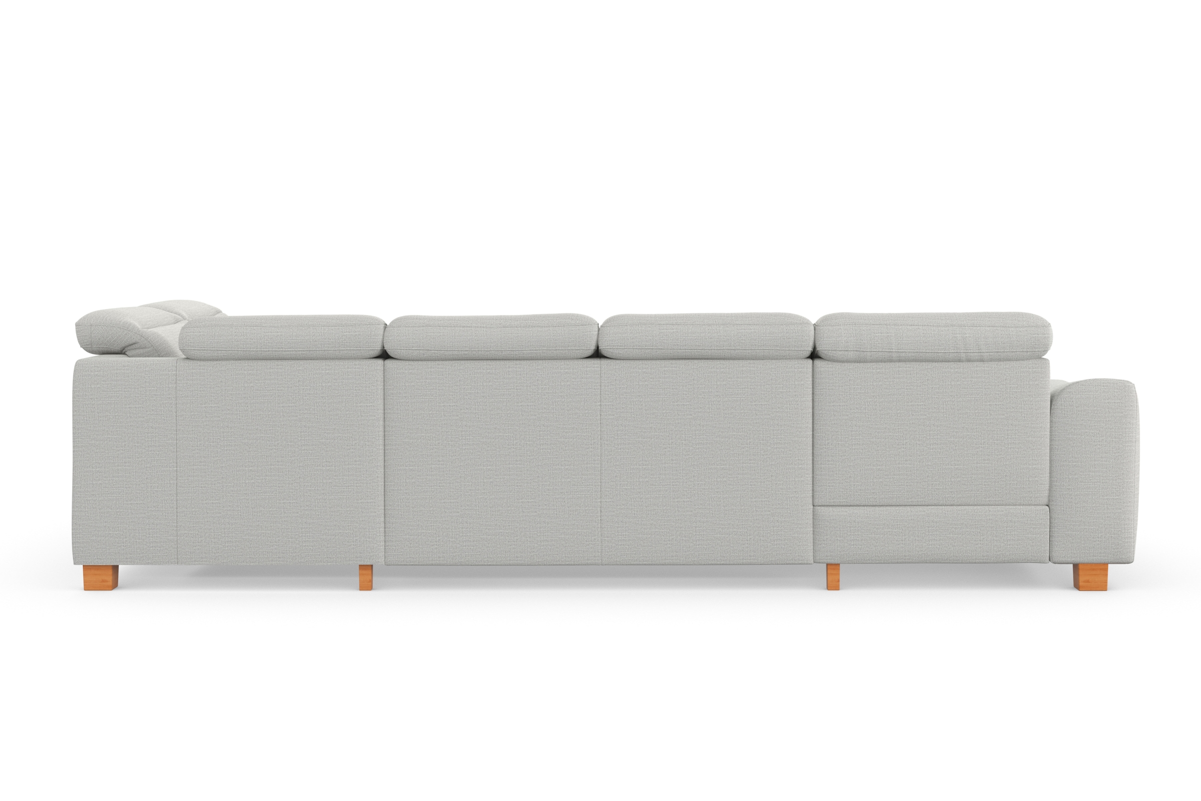 sit&more Wohnlandschaft »Dundee U-Form« mit Federkern und Massivholzfüssen, wahlweise mit Kopfteilverstellung