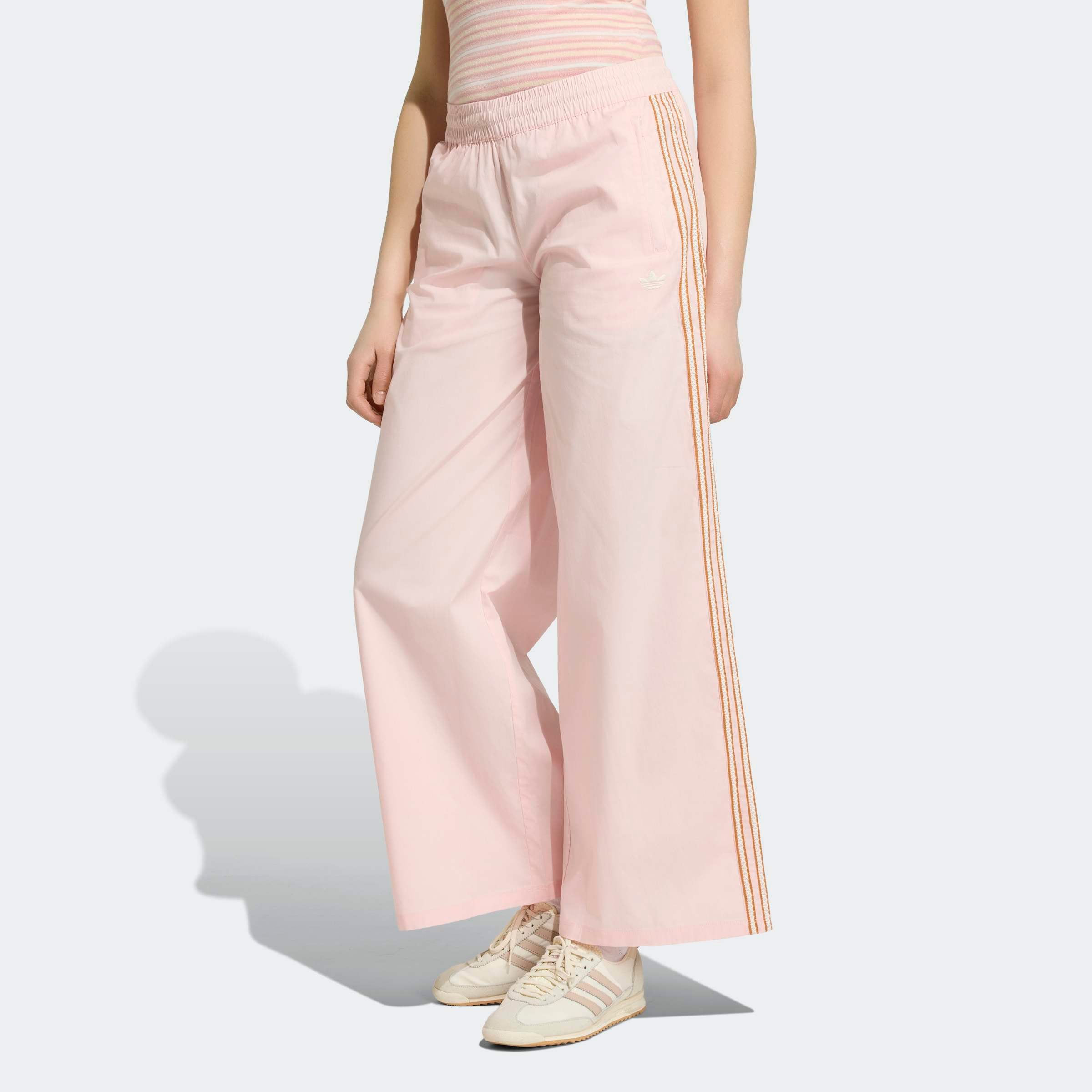 adidas Originals Pantalon de sport »ADIDAS ORIGINALS SUMMER GLOW, WEITES BEIN«  pour adultes, avec élastique, en coton, coupe normale à ample